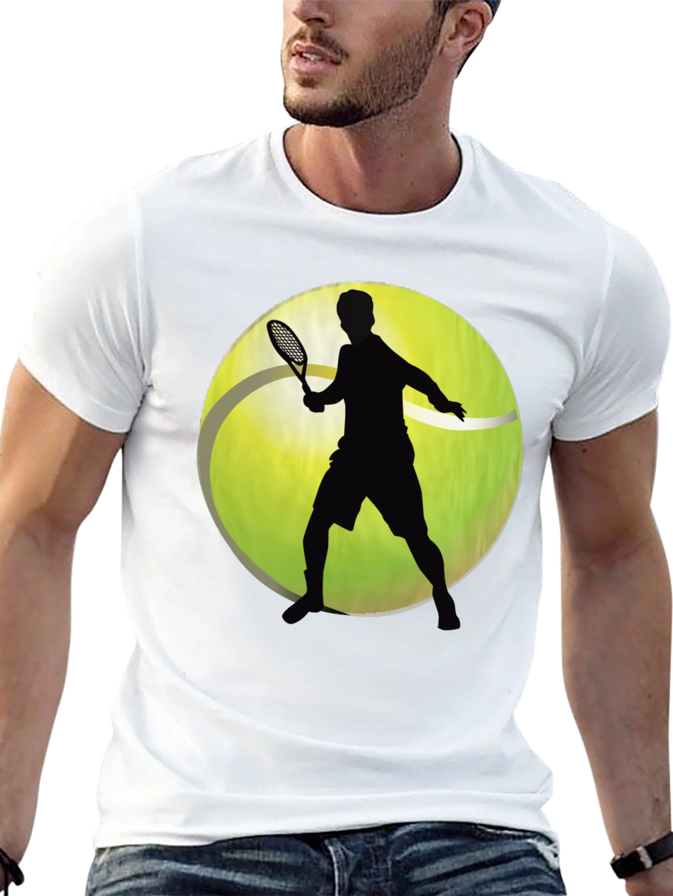 Tennis Player Graphic T-Shirt
