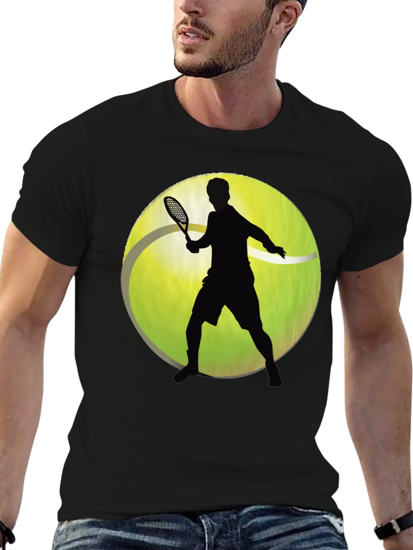 Tennis Player Graphic T-Shirt