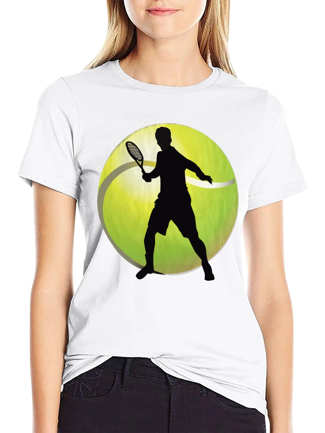 Tennis Player Graphic T-Shirt