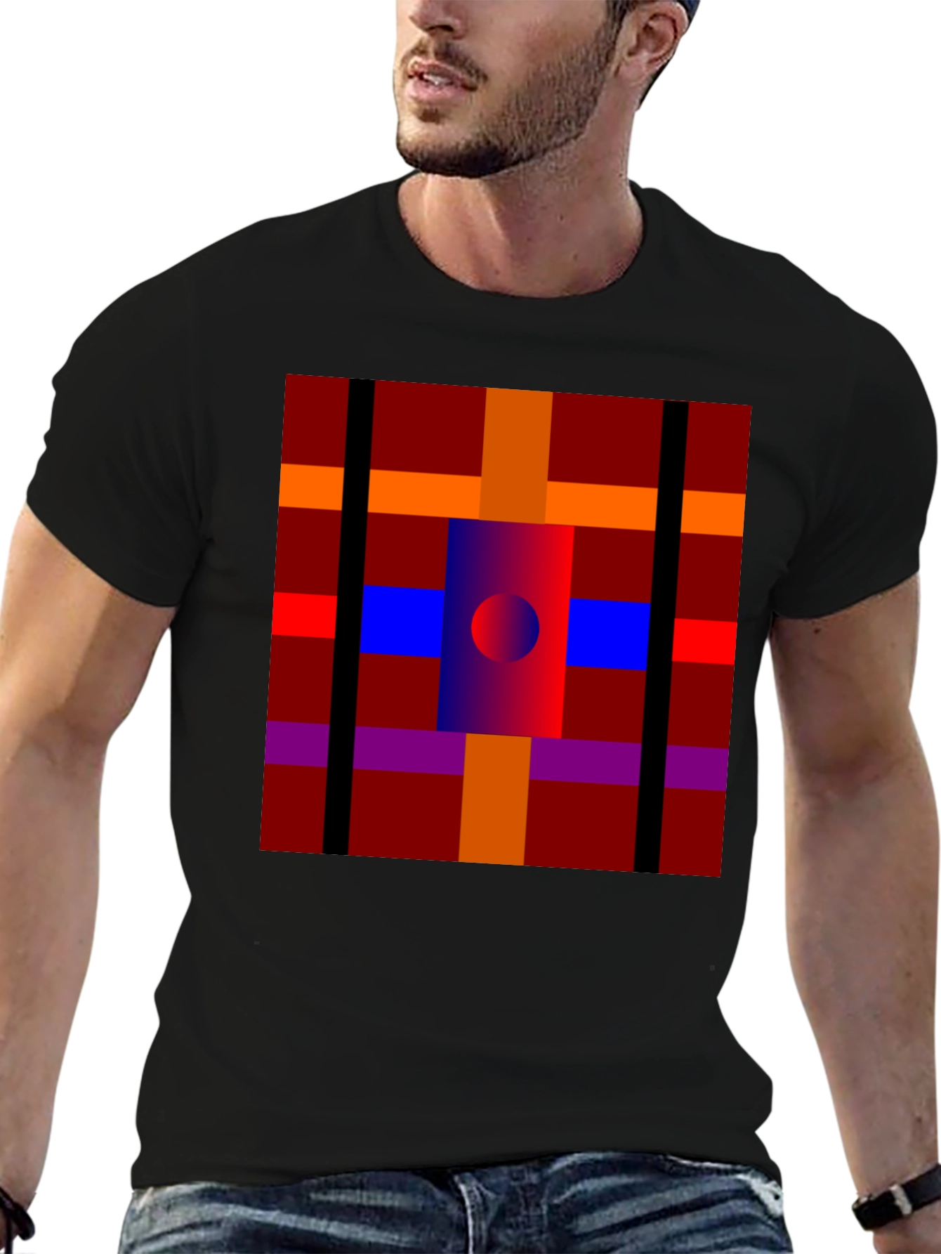 Abstract Pattern Graphic Print T-Shirt