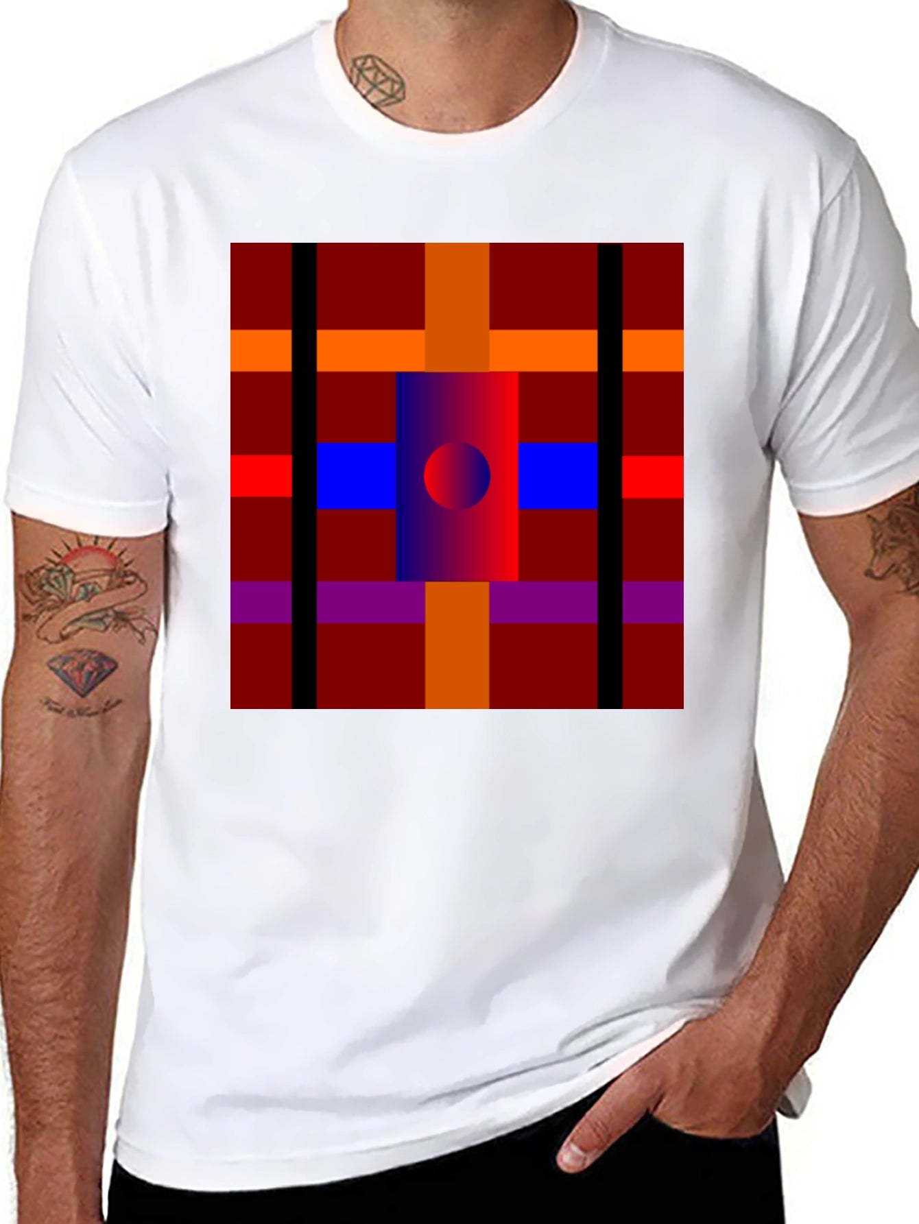Abstract Pattern Graphic Print T-Shirt