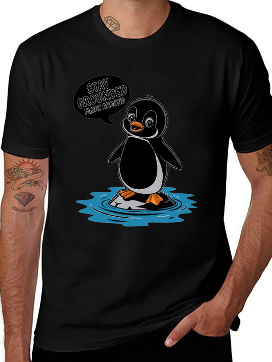 Stay Grounded Penguin T-Shirt