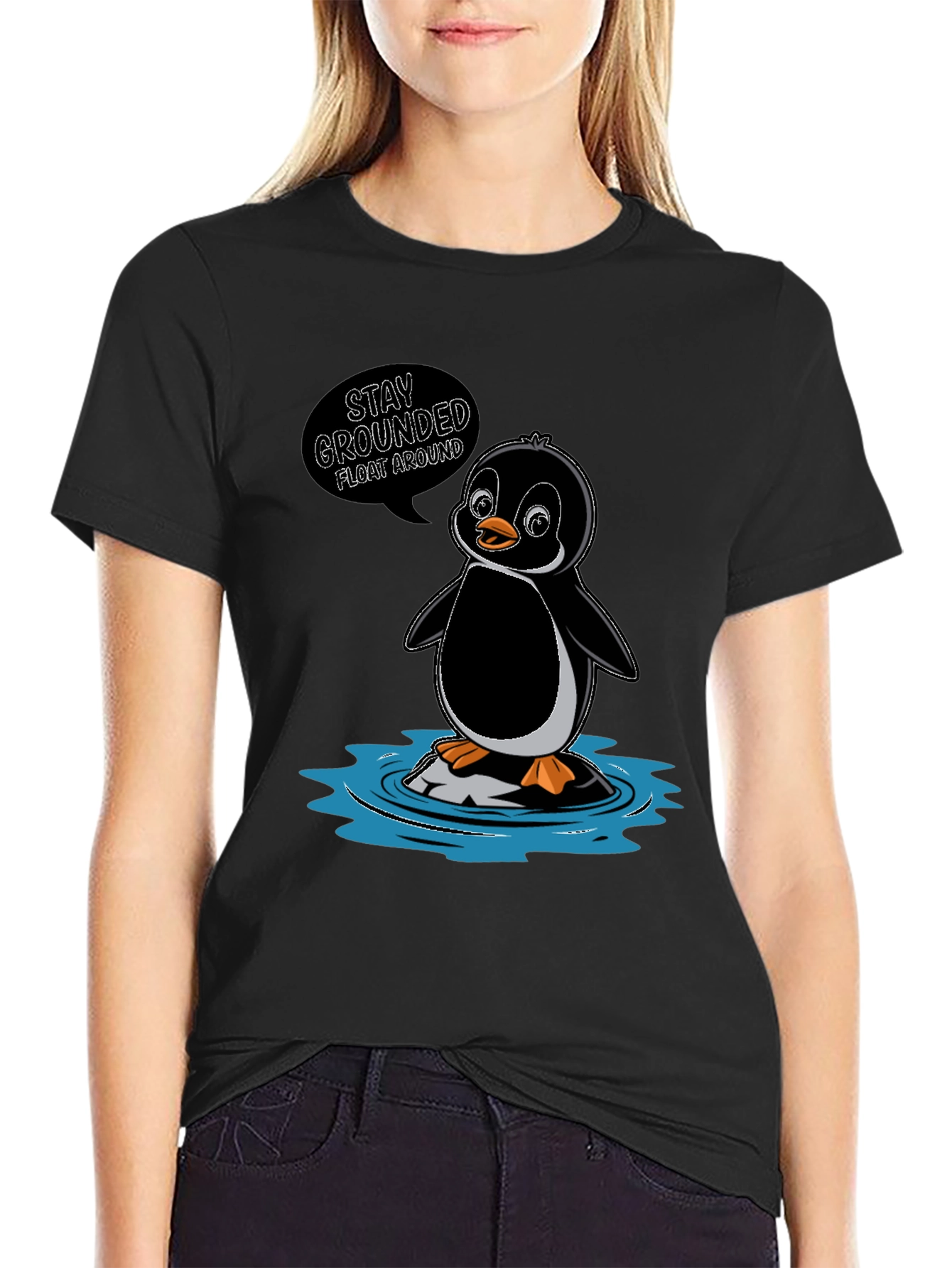 Stay Grounded Penguin T-Shirt