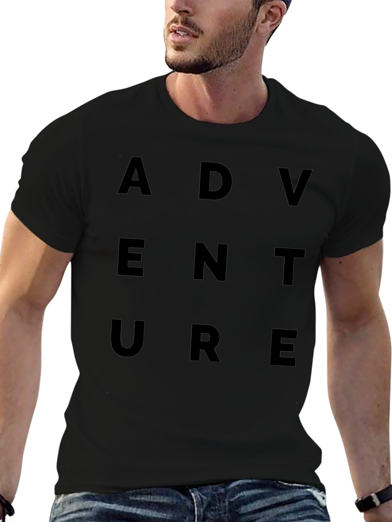 Adventure T-Shirt - Black Graphic Tee
