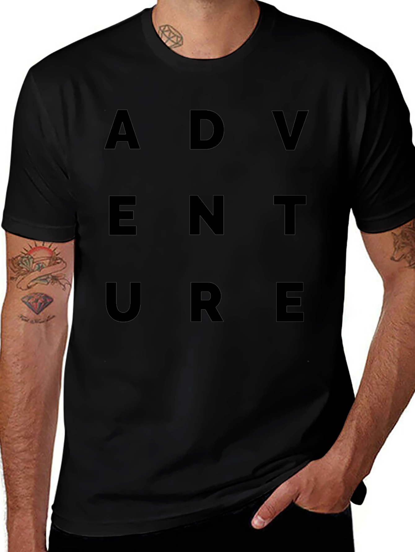 Adventure T-Shirt - Black Graphic Tee