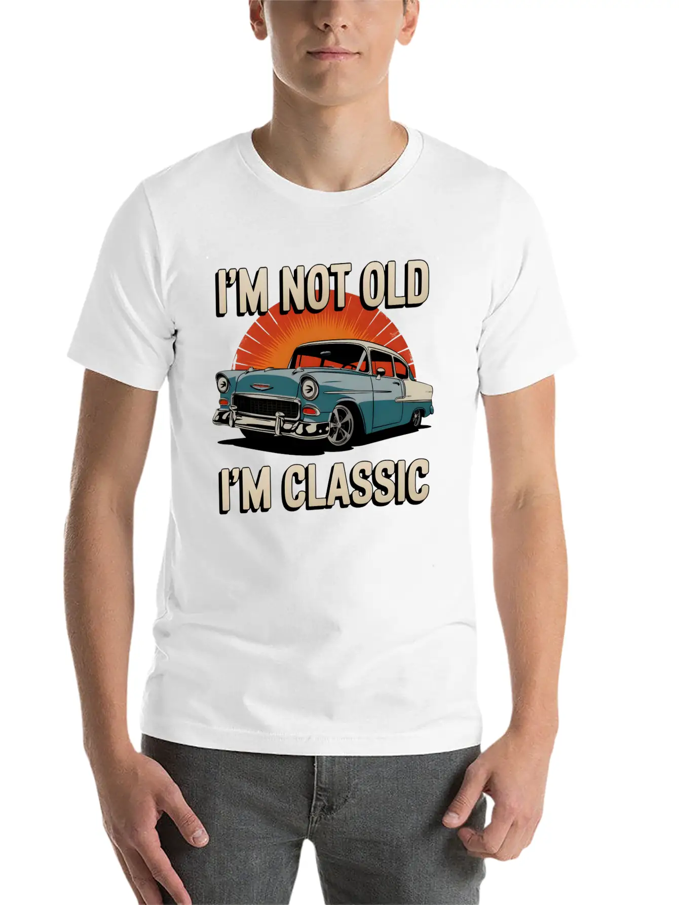 Old Car Classic Vintage Soft Cotton Short Sleeve Tee – Unisex Wardrobe Staple
