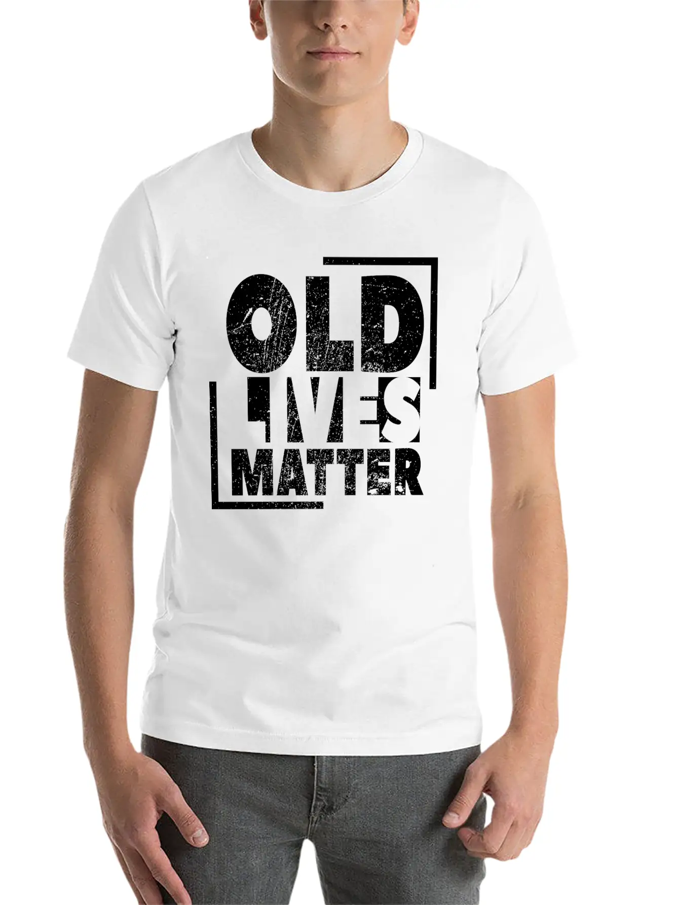Old Lives Matter - Grandpa Grandma Old Pension Lightweight Cotton T-Shirt – Daily Comfort Graphic Shirt
