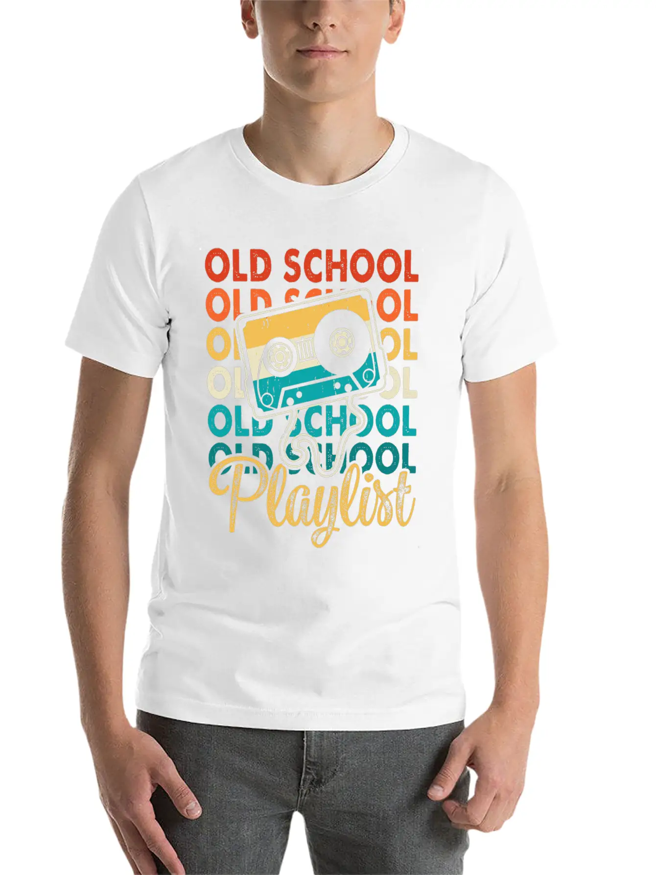 Old School Playlist 18 Soft Cotton Short Sleeve Tee – Unisex Wardrobe Staple
