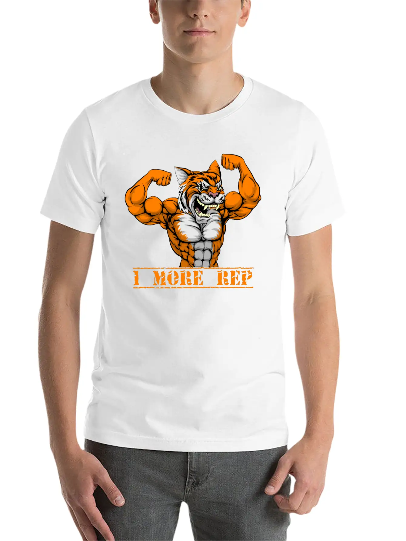 One More Rep, One More Repetition Modern Fit Casual T-Shirt – Clean And Versatile Design