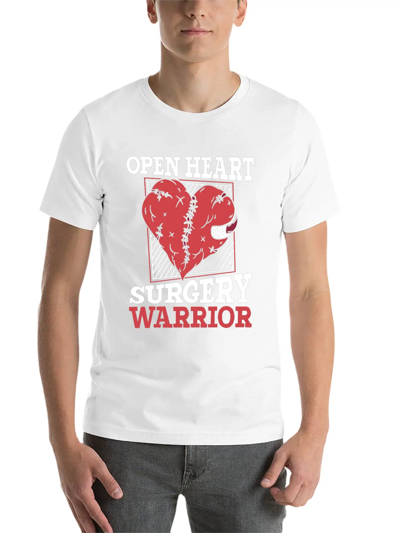 Open Heart Surgery Warrior Catheter Open Heart Unisex Casual T-Shirt – Clean Design For Daily Comfort