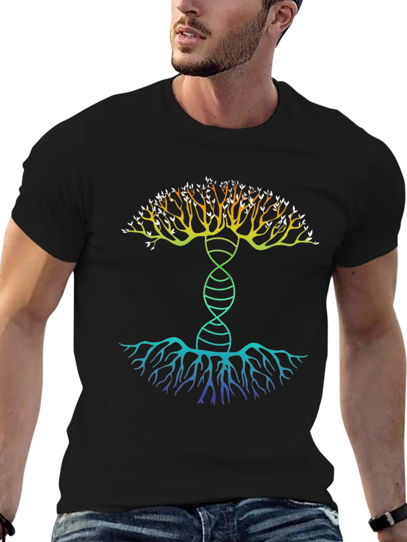 Tree of Life DNA Graphic T-Shirt - Unique Design