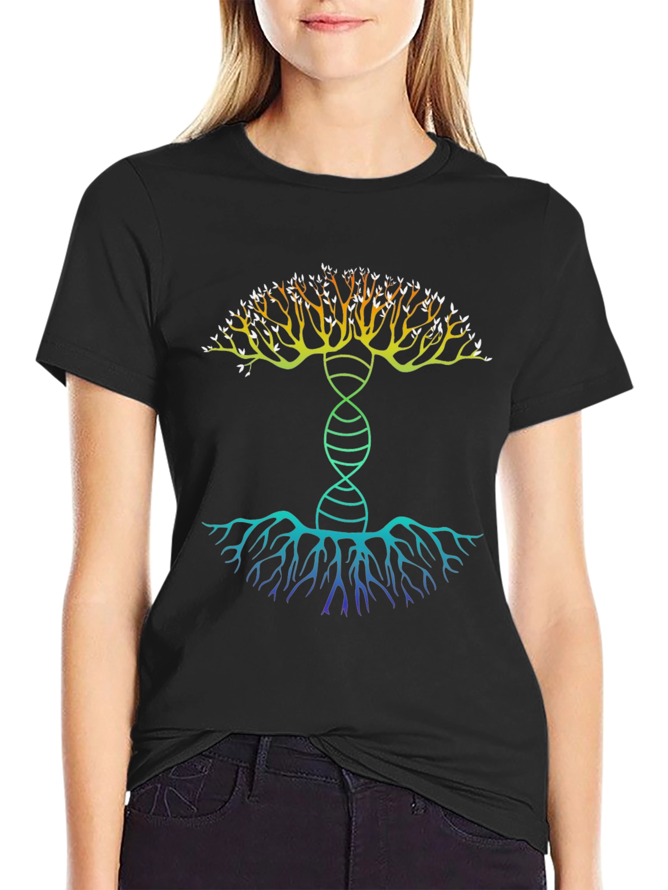 Tree of Life DNA Graphic T-Shirt - Unique Design