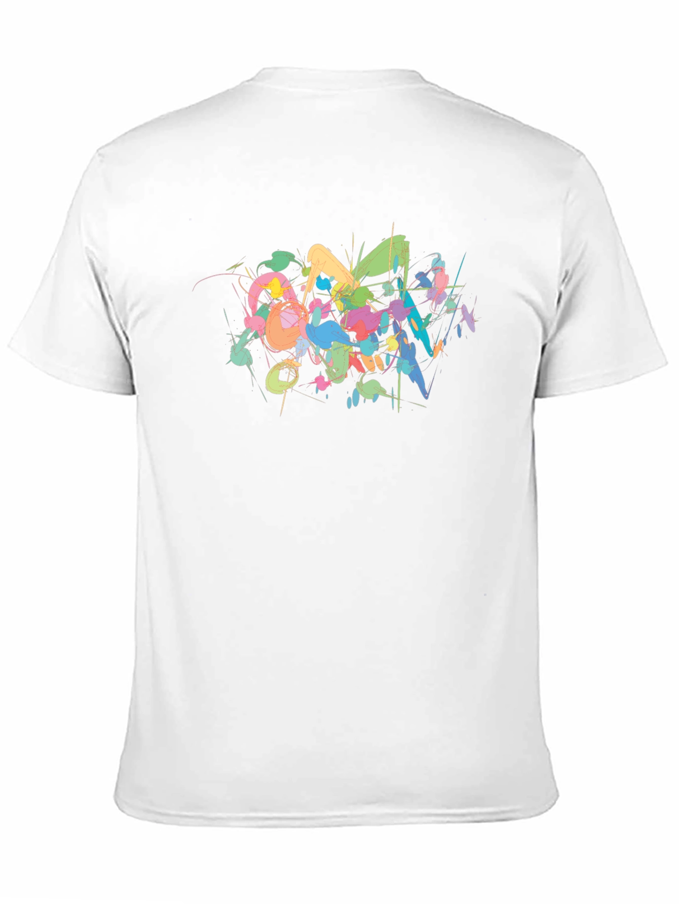 Abstract Art Mens Black T-Shirt