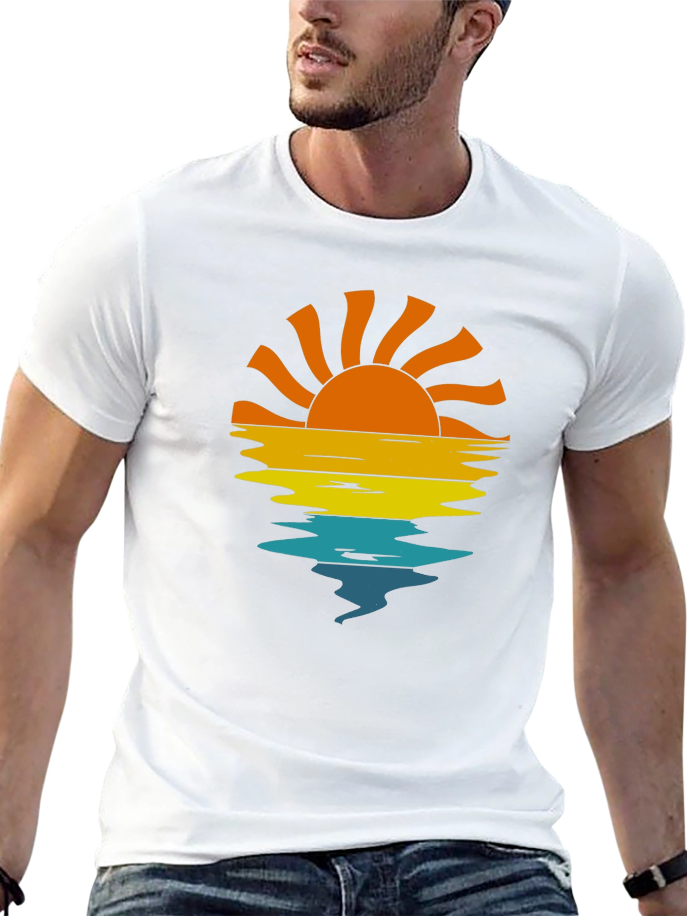 Sunset Reflection Graphic T-Shirt