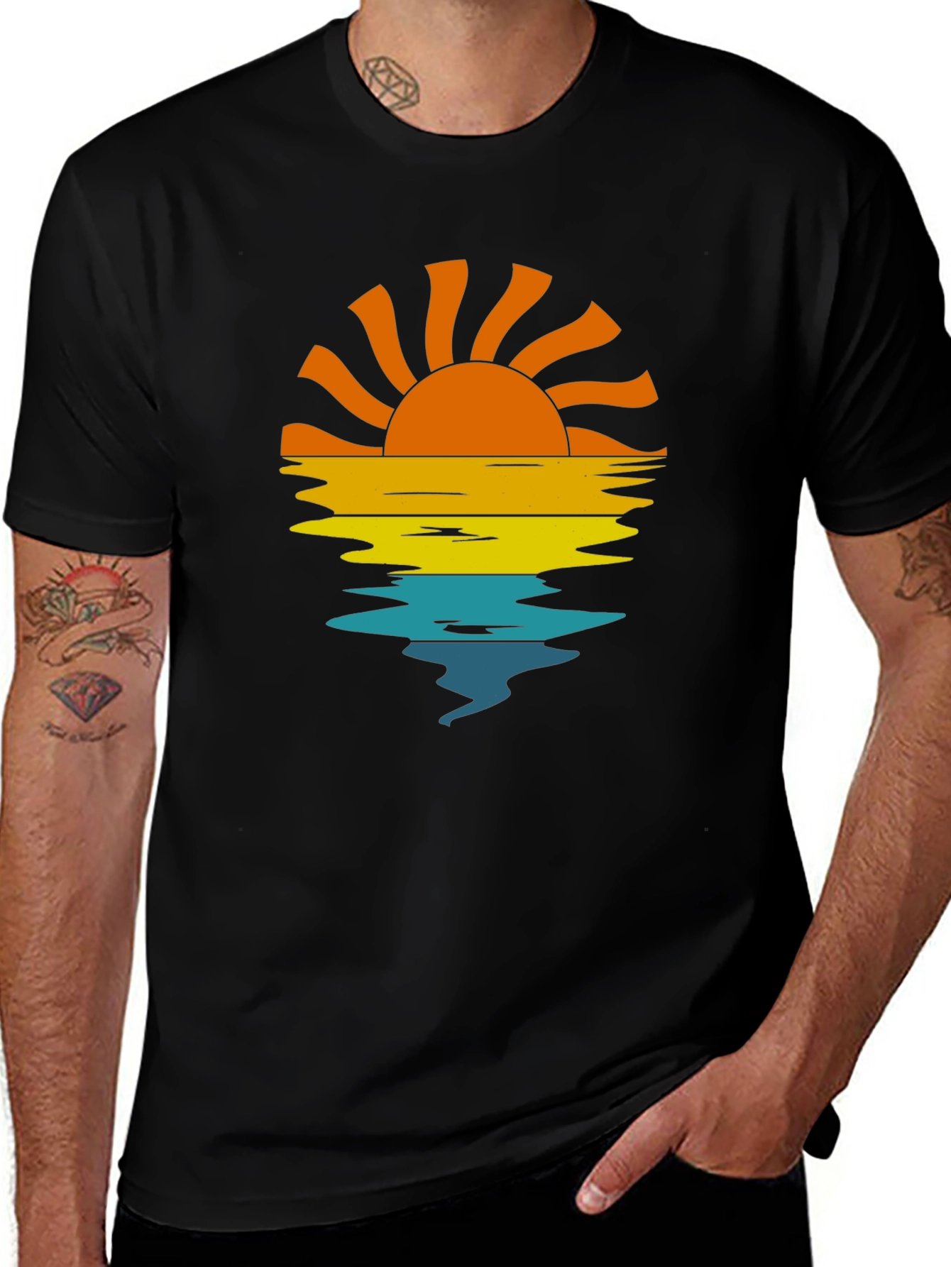 Sunset Reflection Graphic T-Shirt