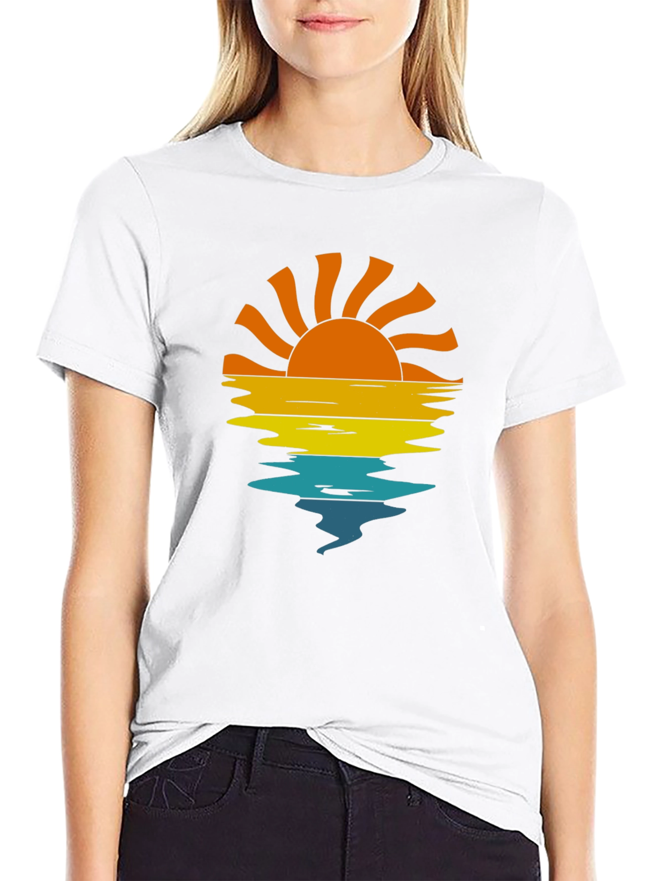 Sunset Reflection Graphic T-Shirt