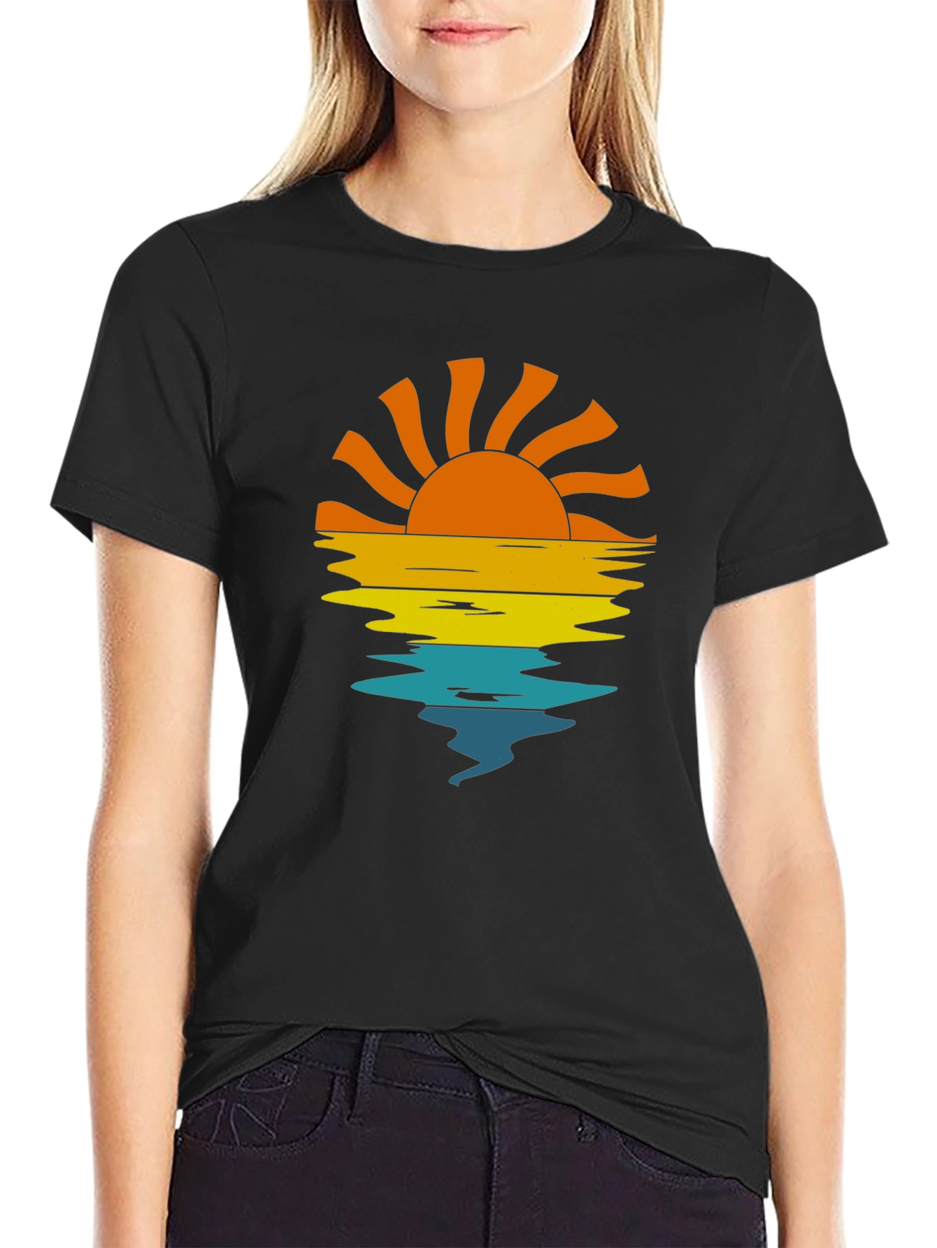 Sunset Reflection Graphic T-Shirt