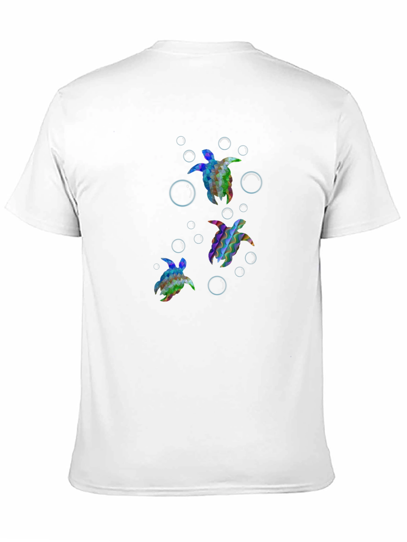 Turtle Graphic Tee - Black Cotton T-Shirt