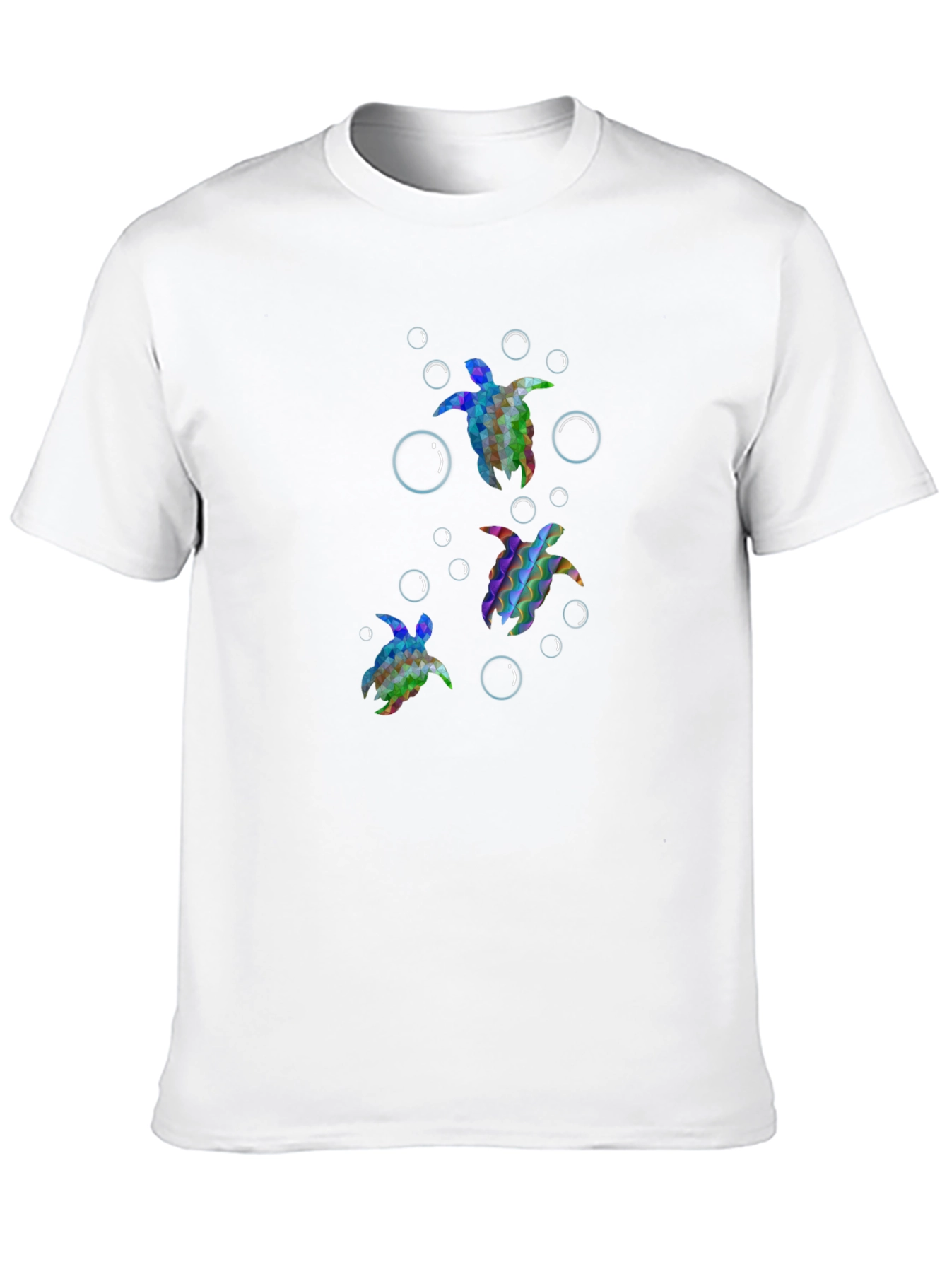 Turtle Graphic Tee - Black Cotton T-Shirt