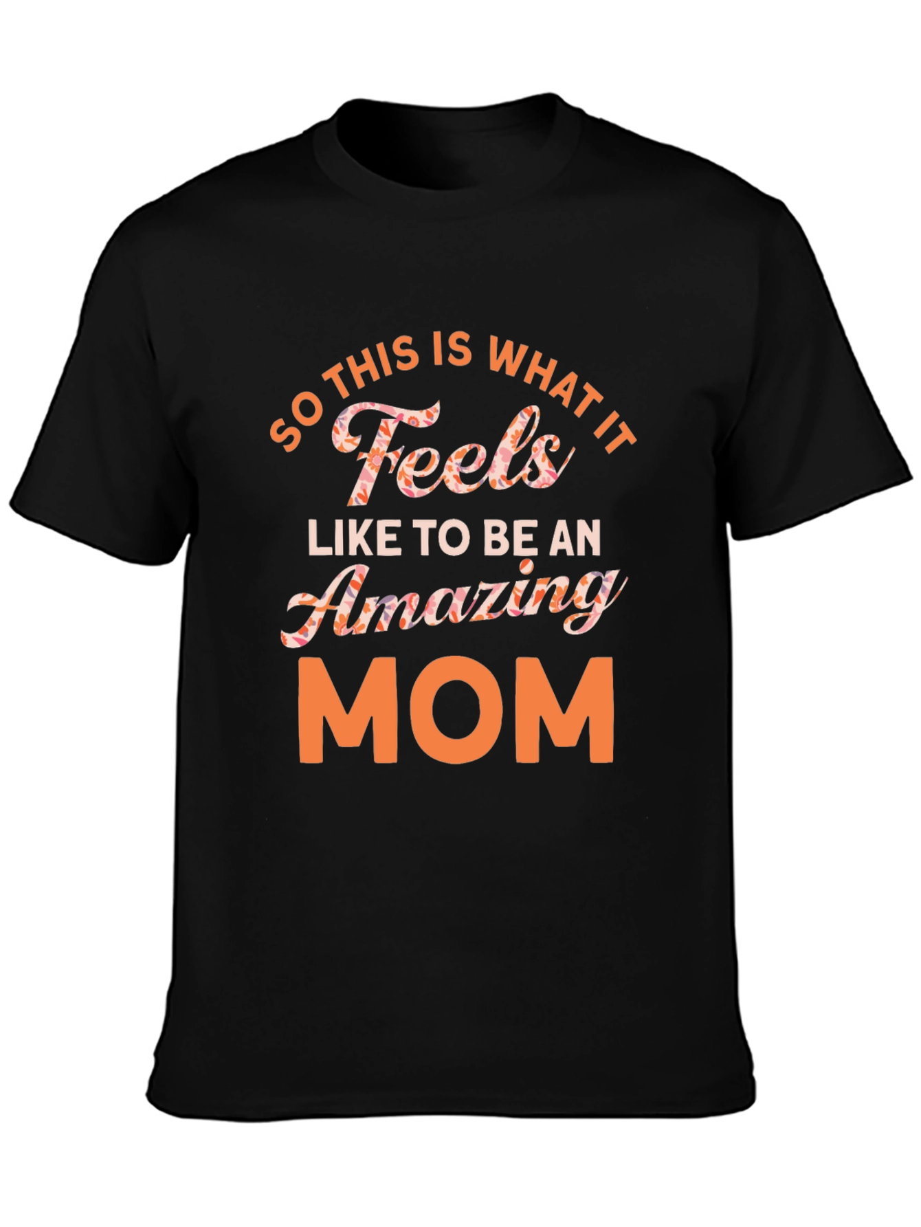 Amazing Mom Graphic Tee - Black