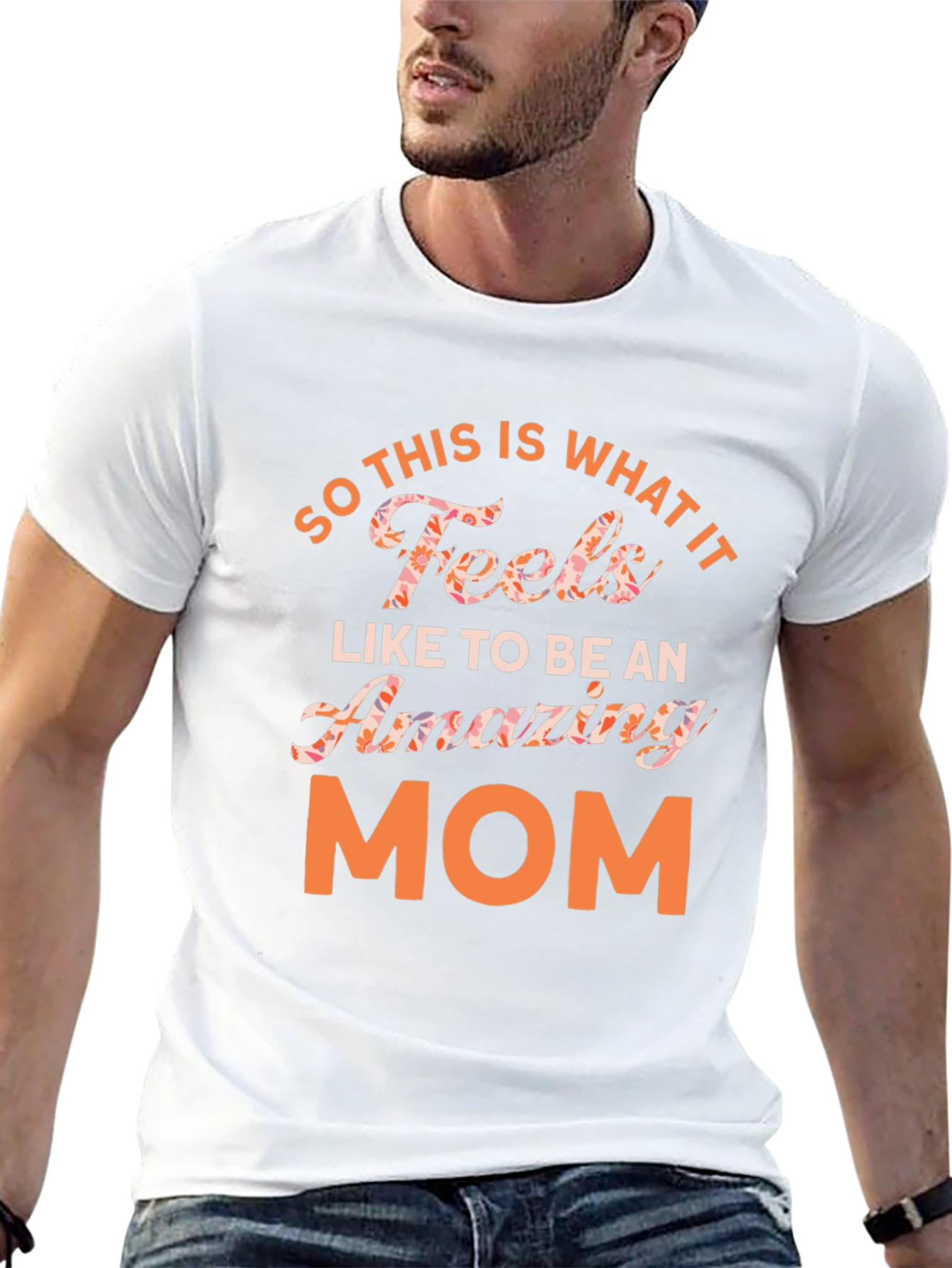 Amazing Mom Graphic Tee - Black