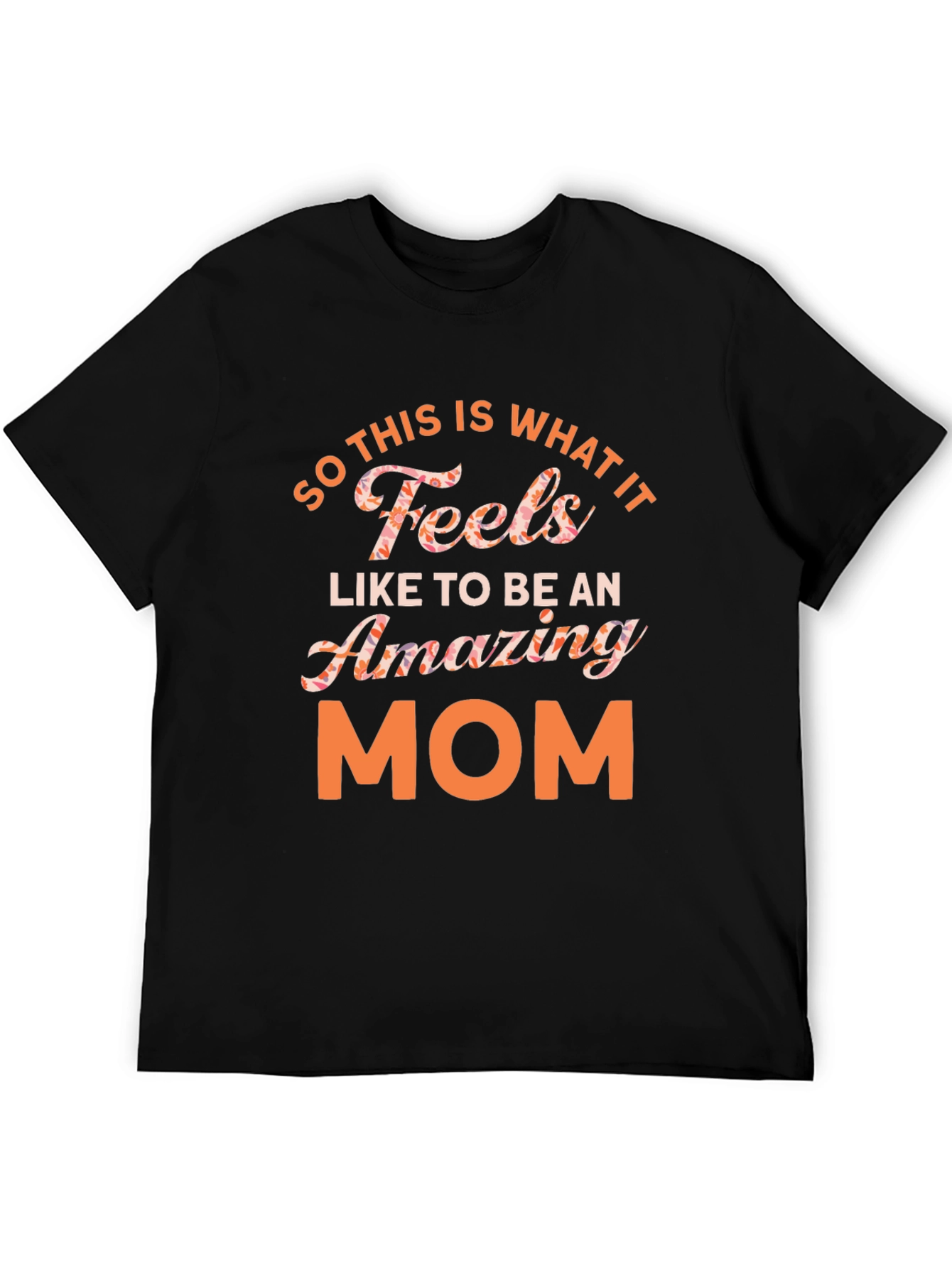 Amazing Mom Graphic Tee - Black