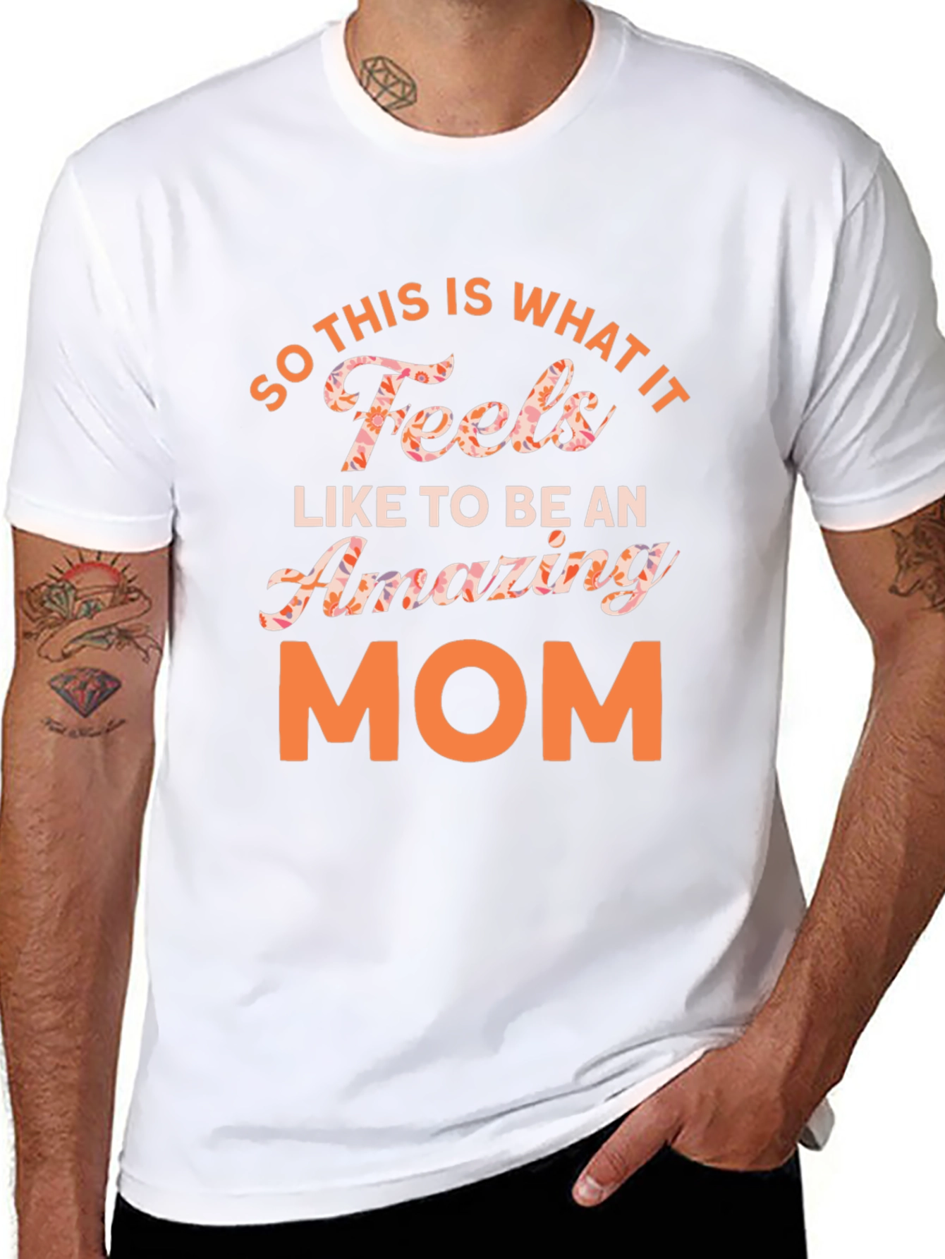 Amazing Mom Graphic Tee - Black