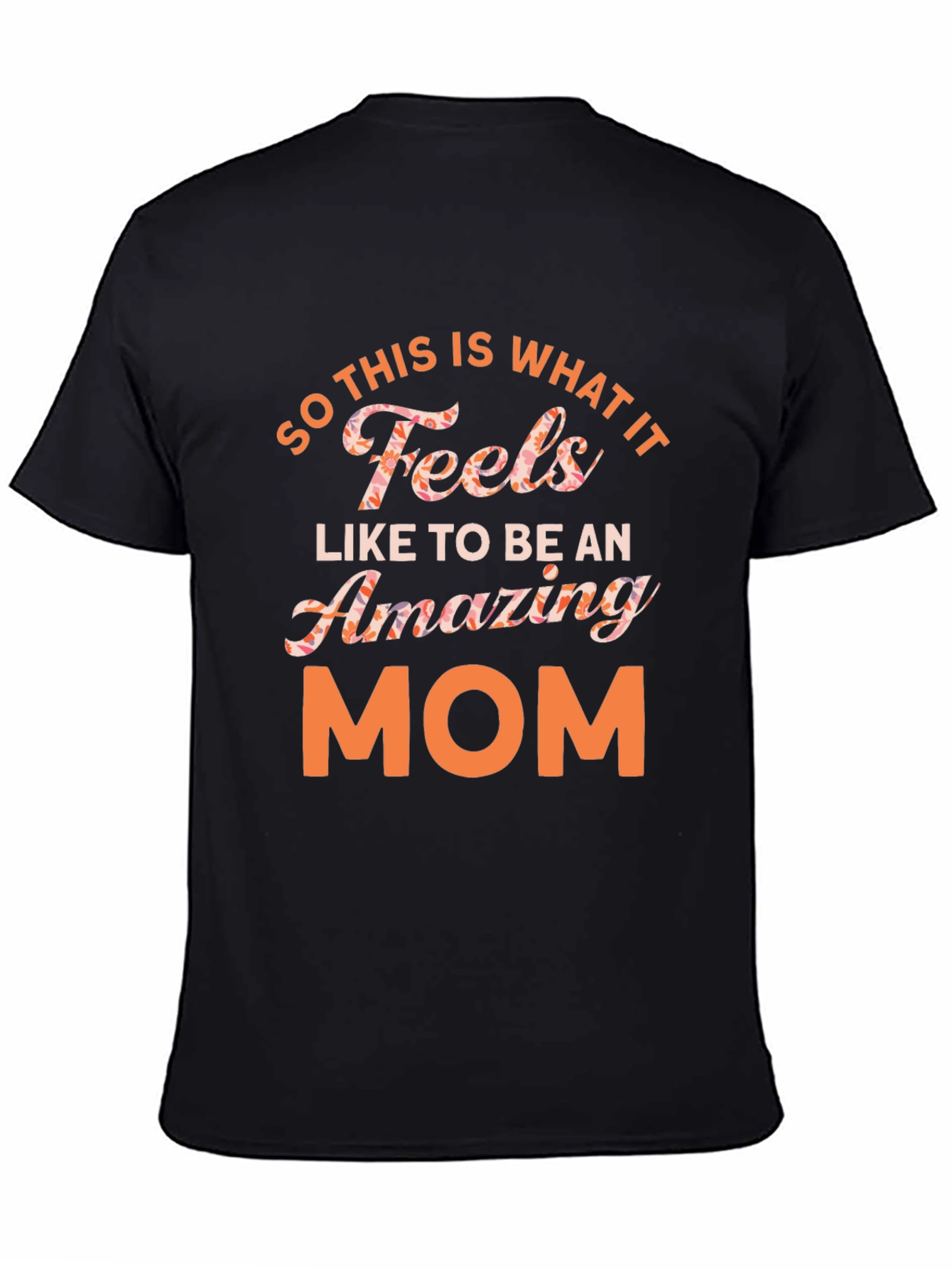 Amazing Mom Graphic Tee - Black