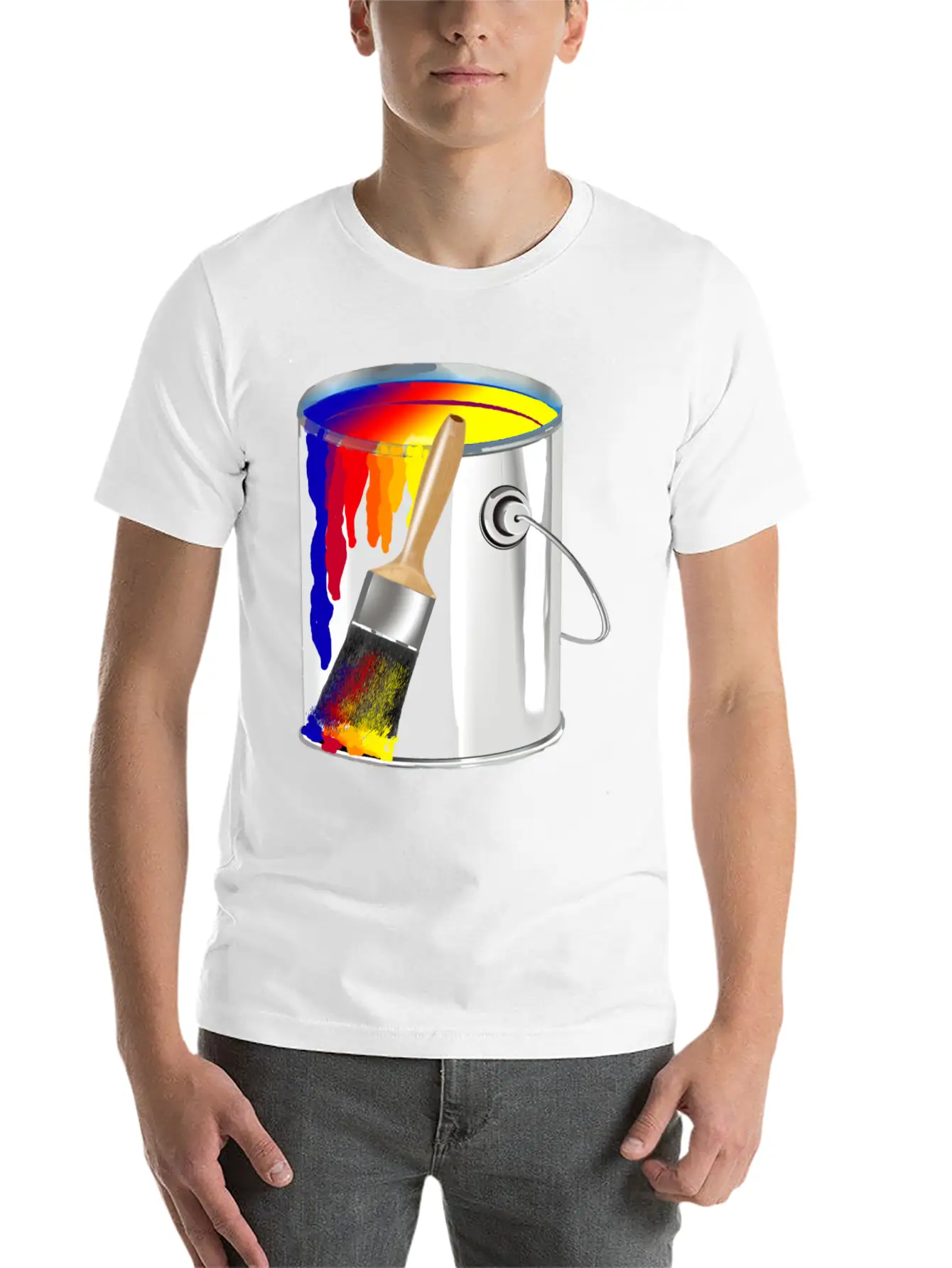 Paint Bucket Basic Graphic T-Shirt – Daily Comfort In Soft Cotton