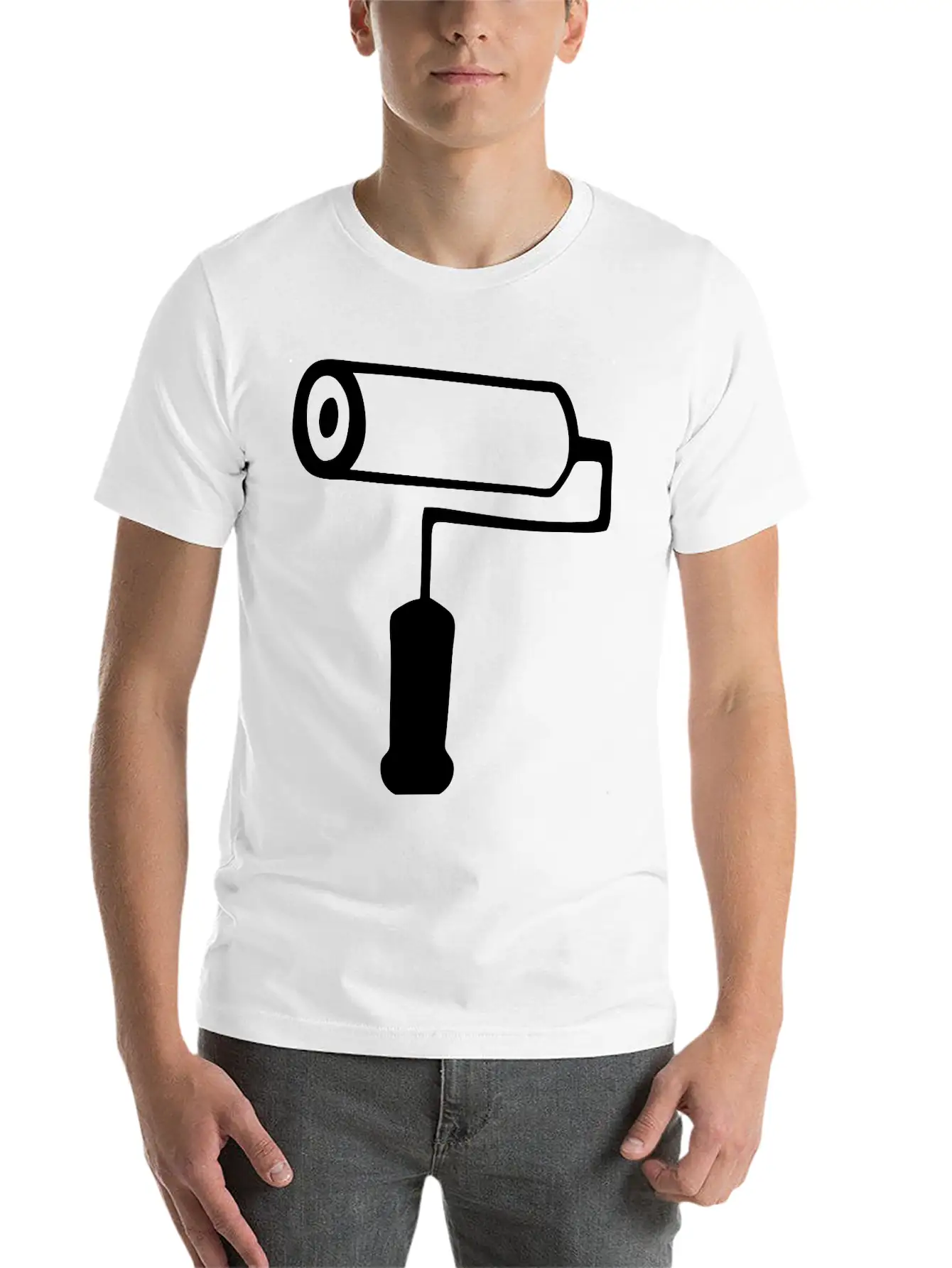 Paint Roller Classic Fit Graphic Tee For Daily Comfort – Unisex Cotton Shirt