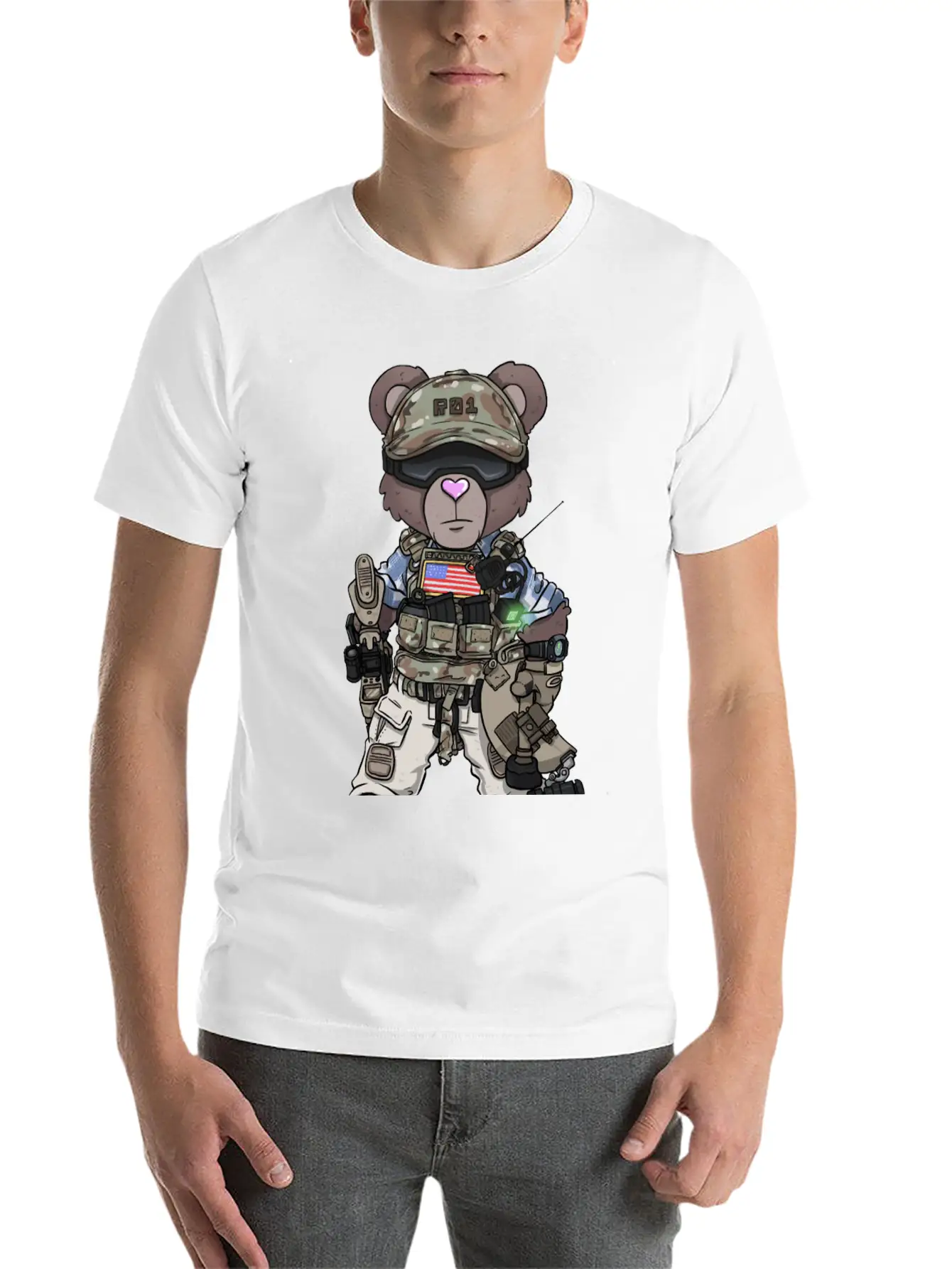 Panda Bear KABLE Unisex Casual T-Shirt – Clean Design For Daily Comfort