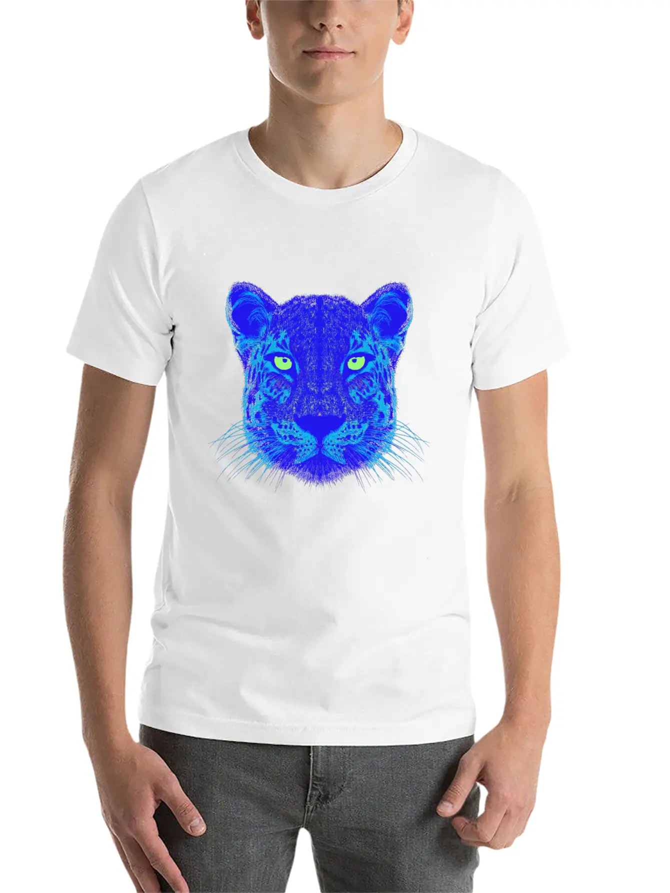 Panther EDM Lightweight Cotton T-Shirt – Daily Comfort Graphic Shirt