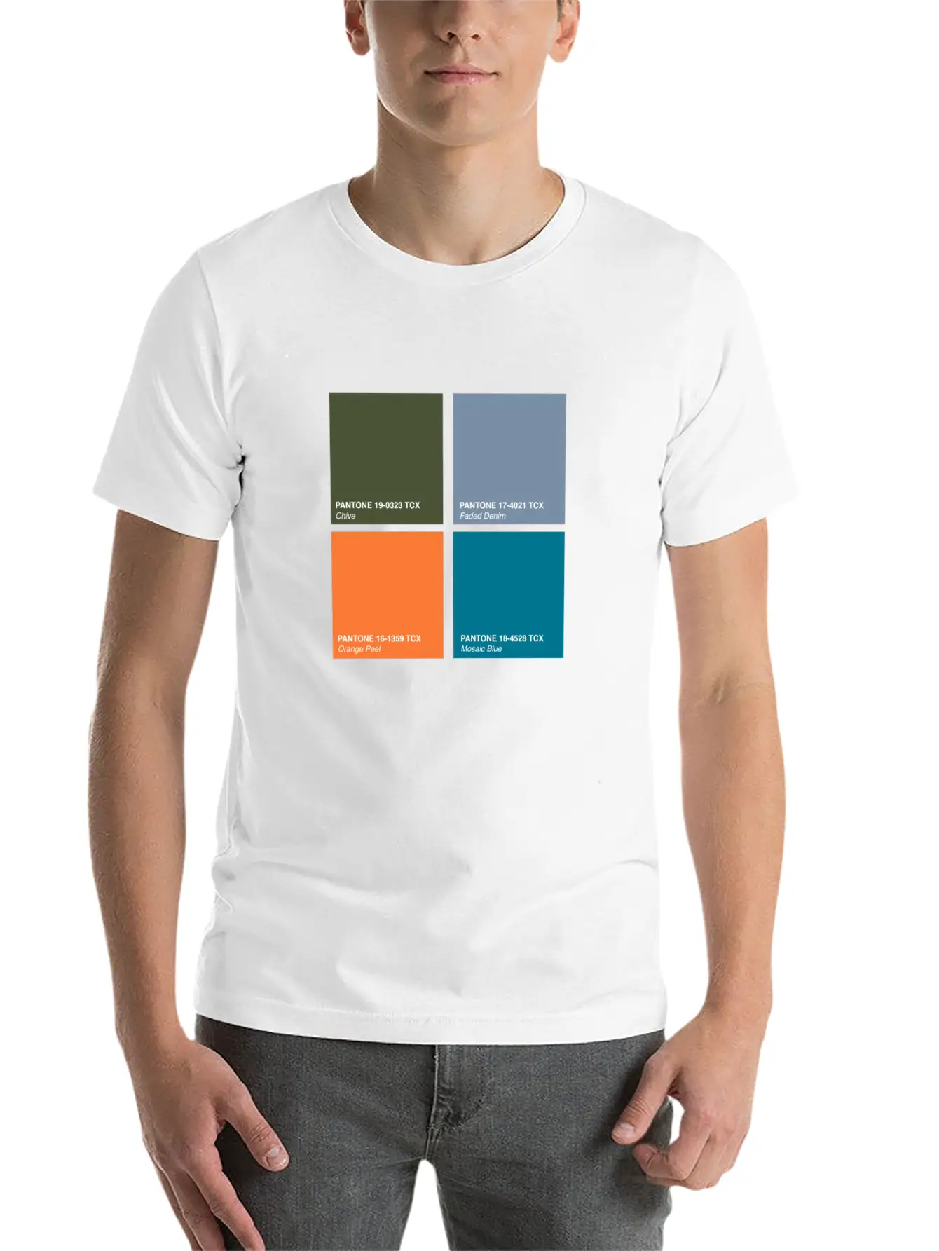 Pantone 2020 Color Palette Pt. 2 - Chive - Faded Lightweight Cotton T-Shirt – Daily Comfort Graphic Shirt