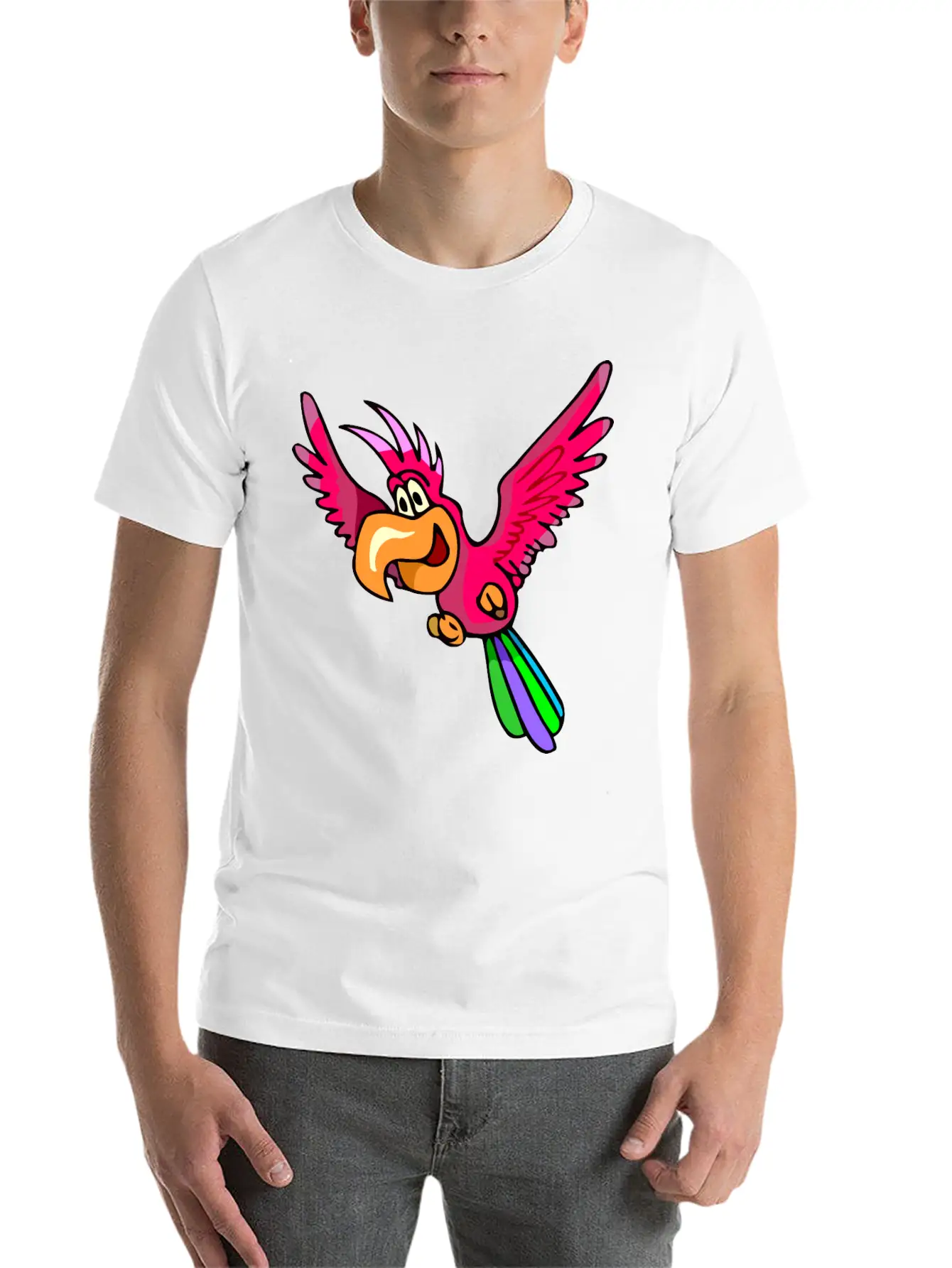 Parrot 4 Stylish Everyday T-Shirt – Unisex Basic Cotton Tee
