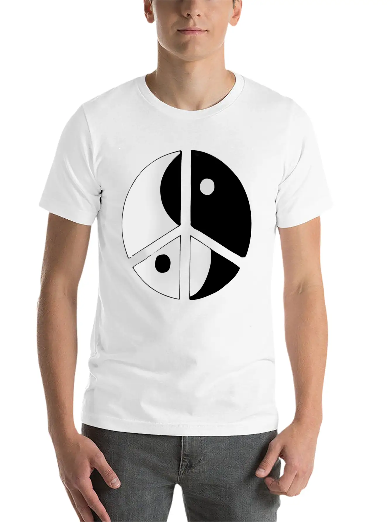 Peace Sign Stylish Everyday T-Shirt – Unisex Basic Cotton Tee