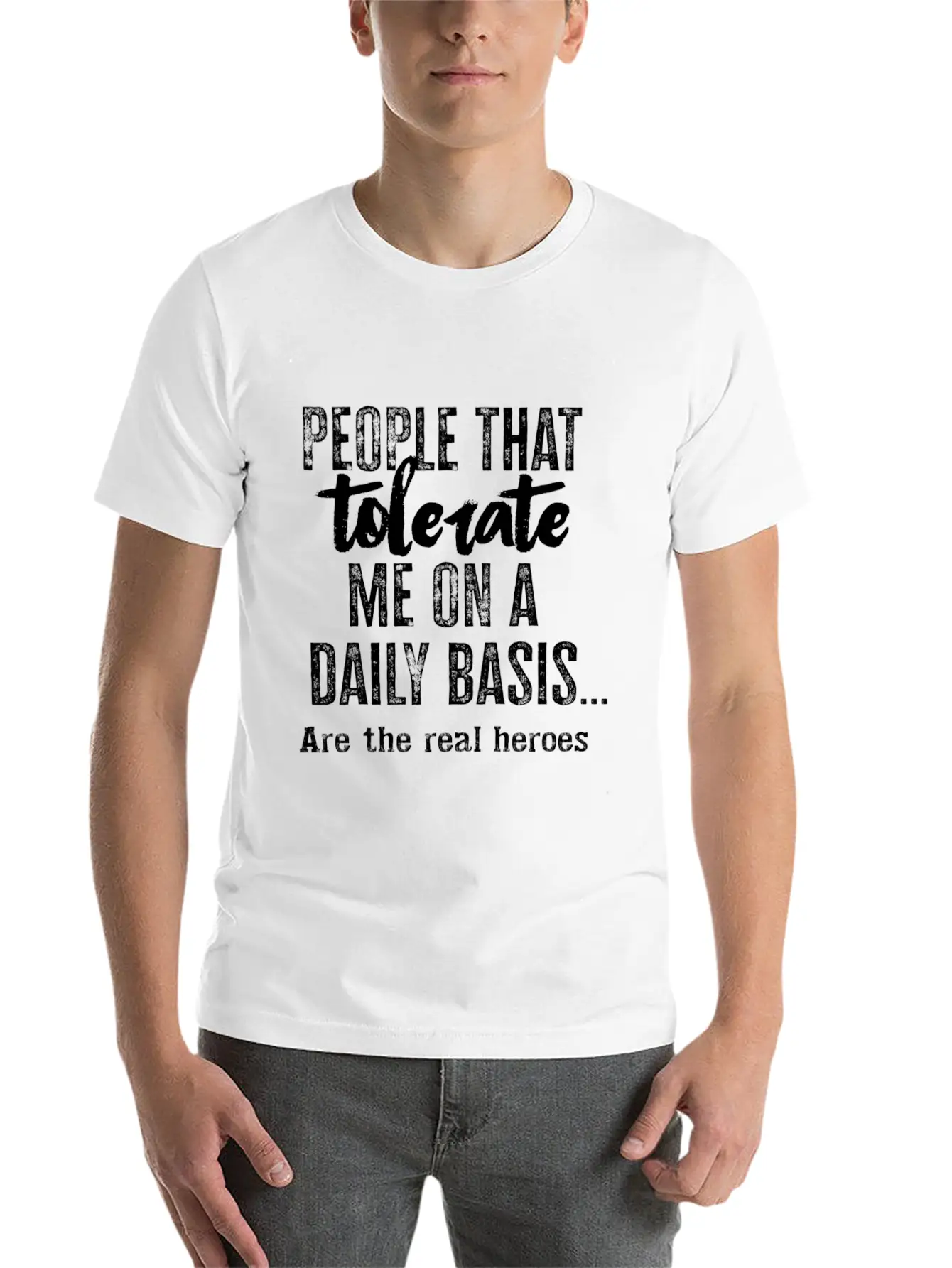 People Who Tolerate Me Unisex Casual T-Shirt – Clean Design For Daily Comfort