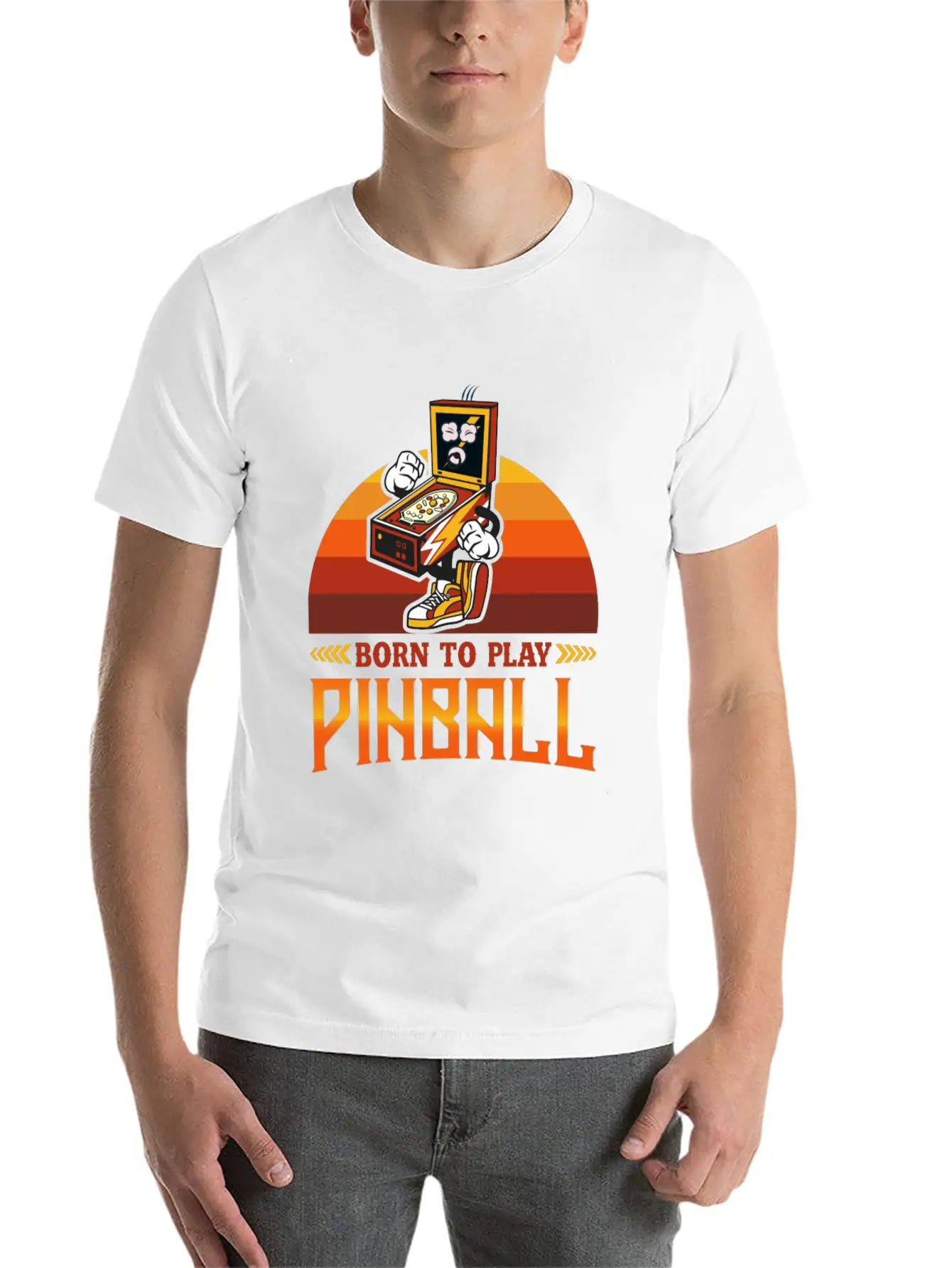 Pinball, Pinball Pinball Enthusiast, Arcade, Comfortable Minimalist Graphic Tee – Summer Style Essential