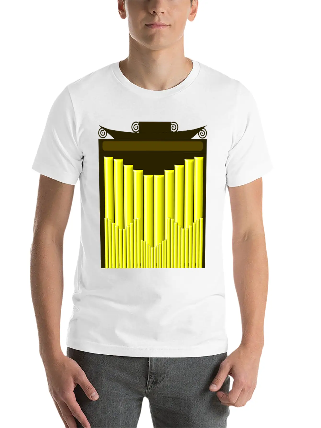 Pipe Organ Unisex Casual T-Shirt ��� Clean Design For Daily Comfort