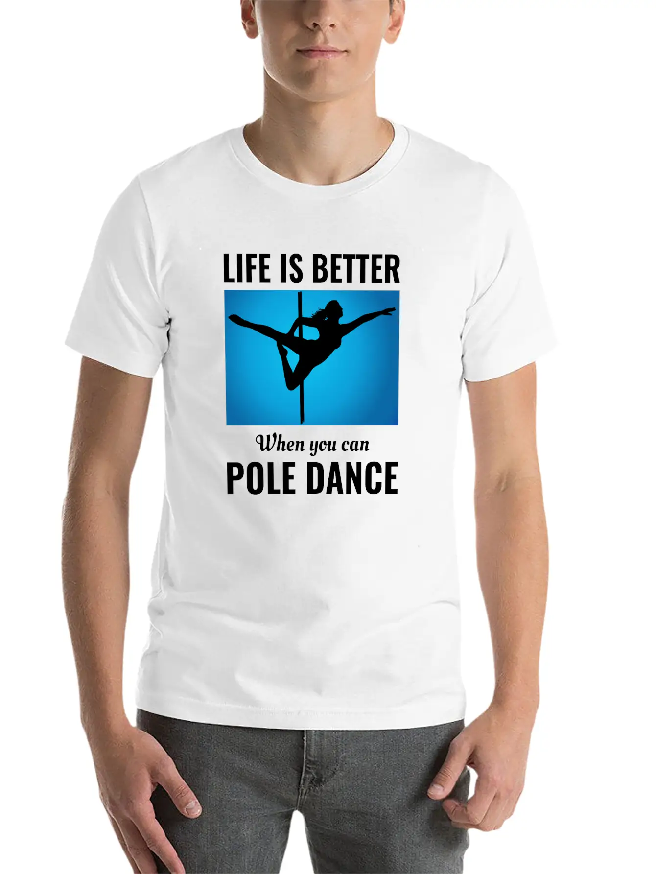 Pole Sport Dance Dancer Competition Acrobatics Essential Cotton Tee For Daily Outfits – Unisex Style