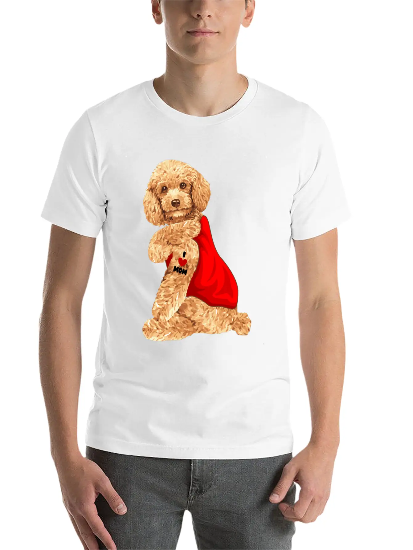Poodle Dog Mama Dog Seat Gift Classic Fit Graphic Tee For Daily Comfort – Unisex Cotton Shirt