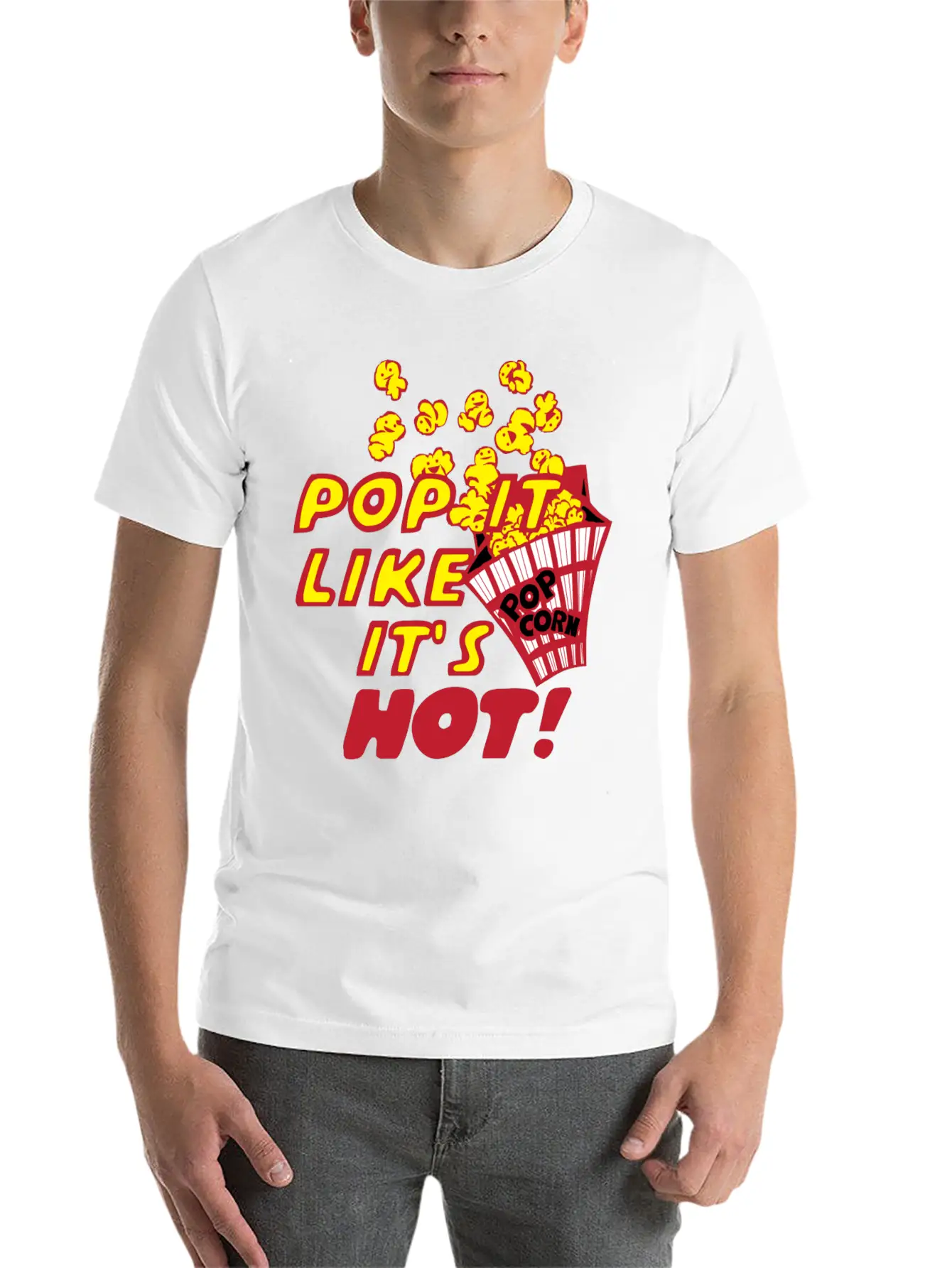 Pop It Like It's Hot! Unisex Casual T-Shirt – Clean Design For Daily Comfort