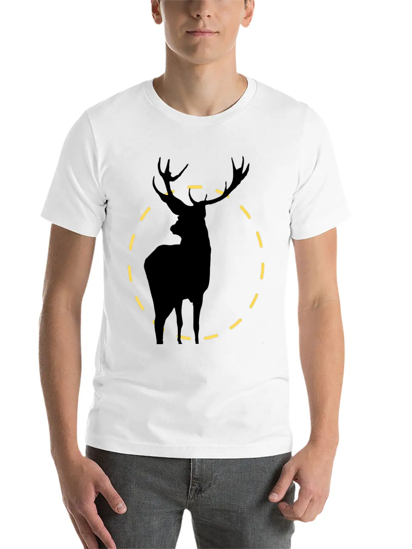 Powerful Elk Classic Fit Graphic Tee For Daily Comfort – Unisex Cotton Shirt