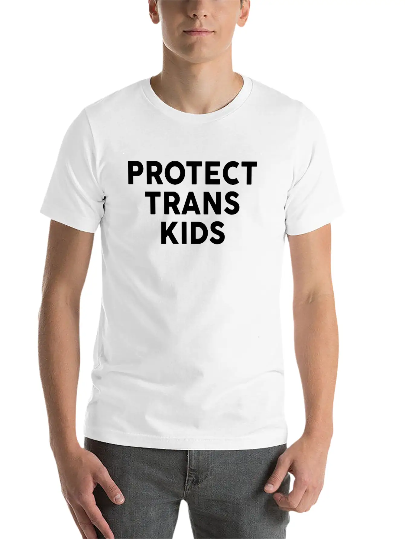 Protect Trans Kids Essential Cotton Tee For Daily Outfits – Unisex Style