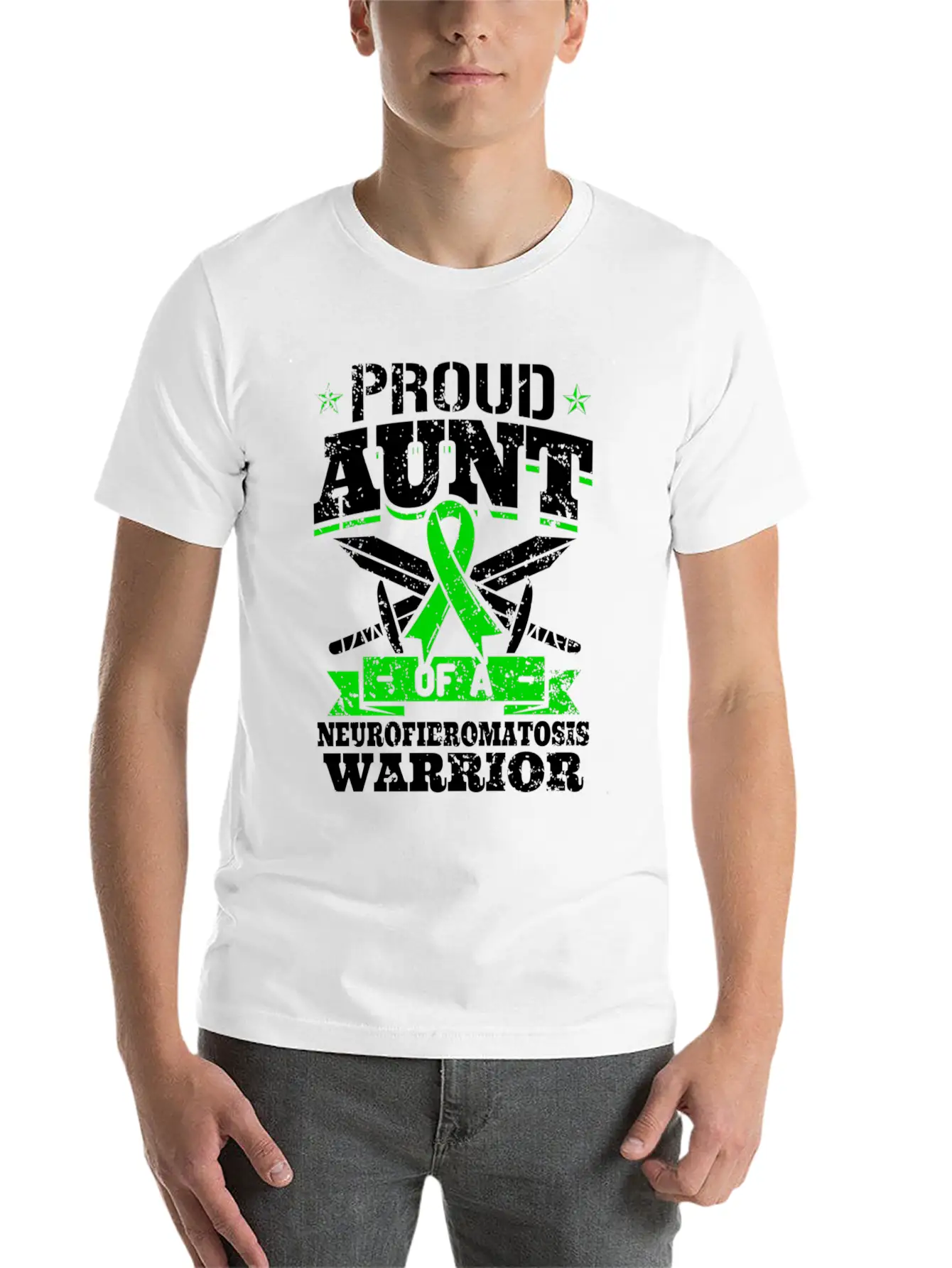 Proud A Of A Neurofibromatosis Warrior Lightweight Cotton T-Shirt – Daily Comfort Graphic Shirt