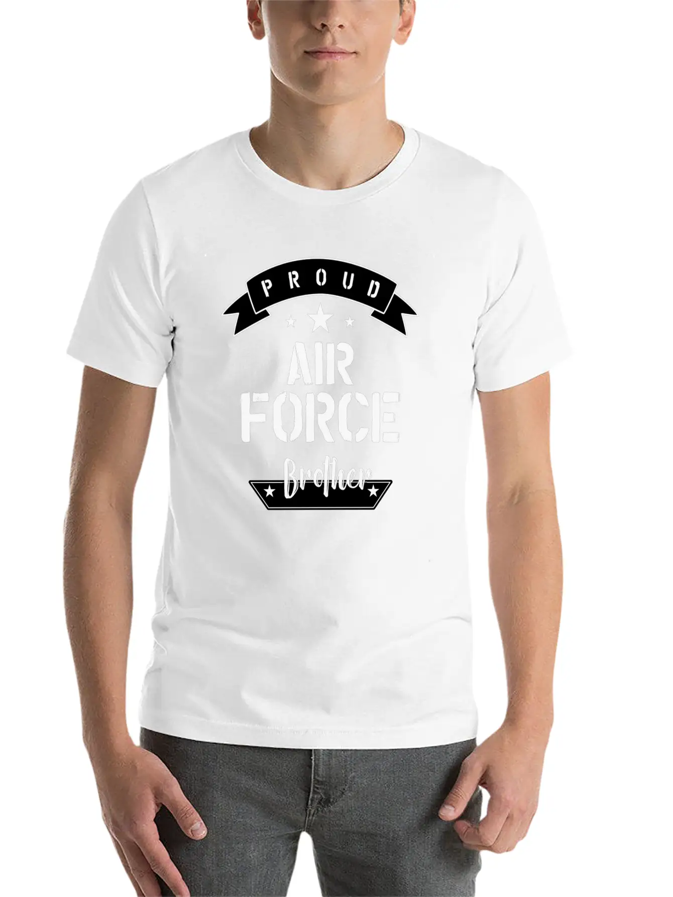 Proud Air Force Brother Relaxed Everyday Tee – Lightweight And Durable Cotton