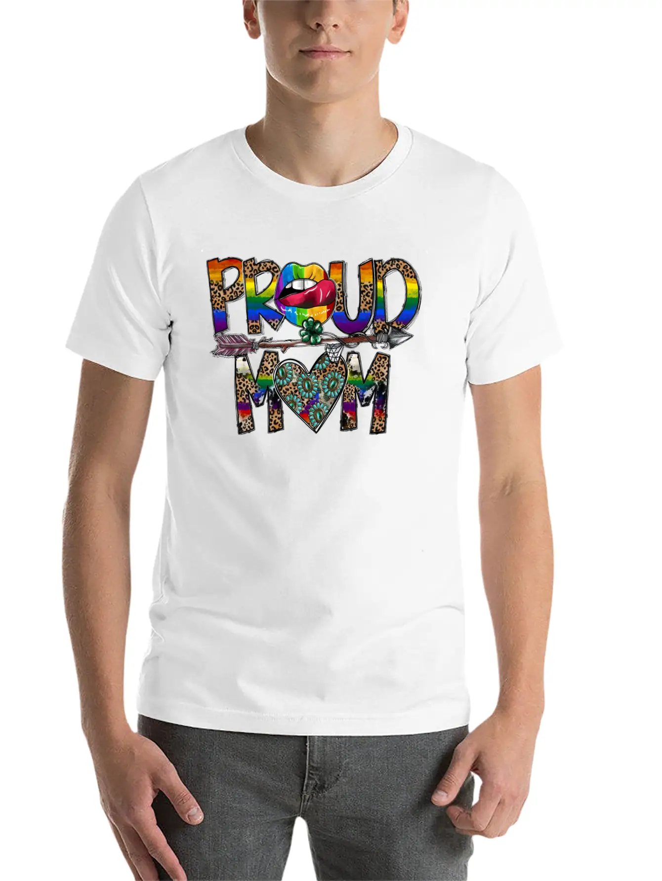 Proud Mom Modern Fit Casual T-Shirt – Clean And Versatile Design