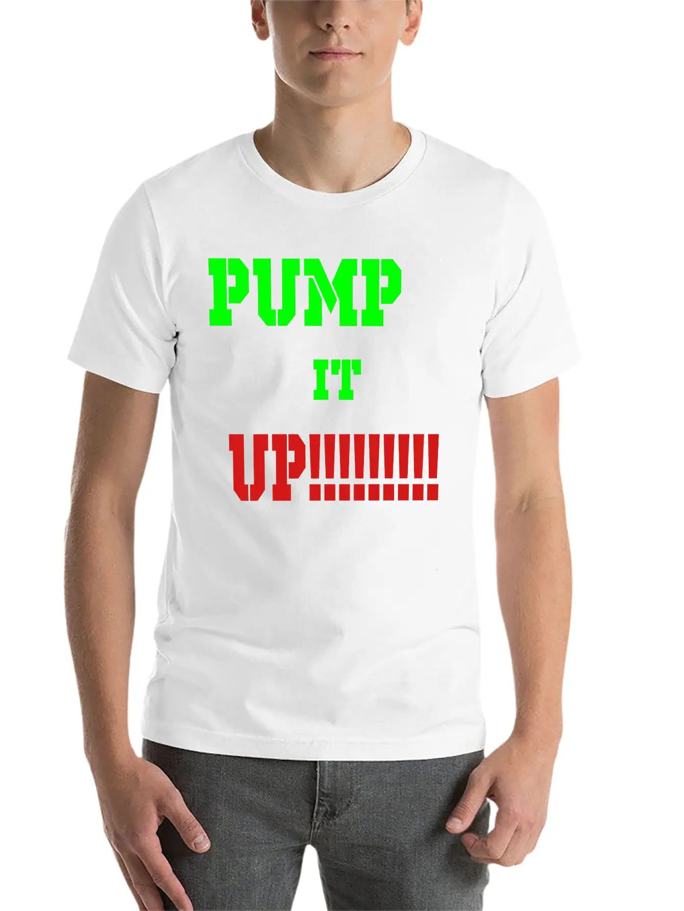 Pump It Up Lightweight Cotton T-Shirt – Daily Comfort Graphic Shirt