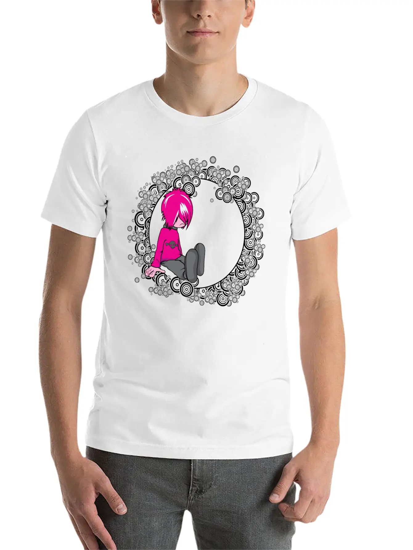 Punk Rocker Modern Fit Casual T-Shirt – Clean And Versatile Design