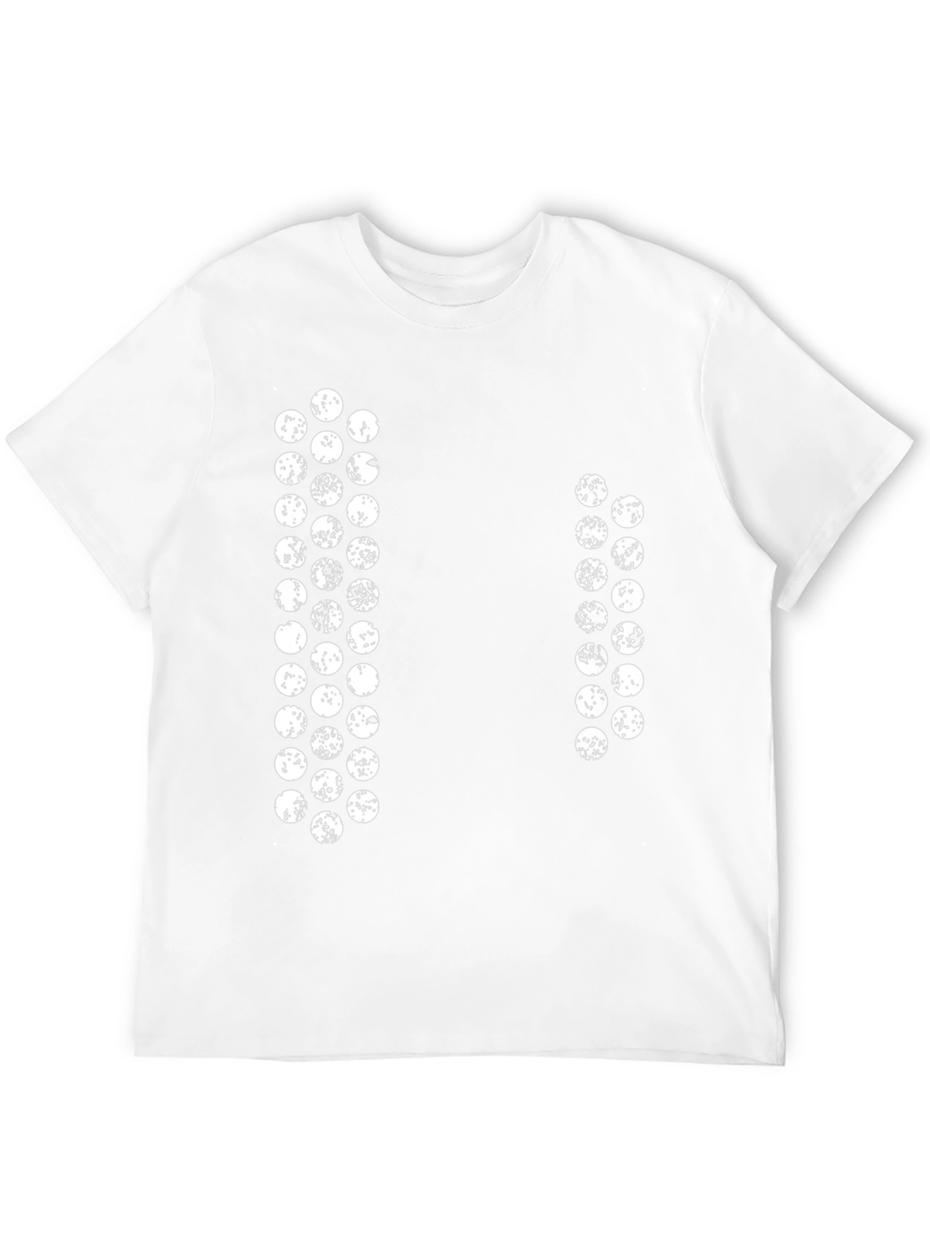 Unique Graphic Black T-Shirt - Lunar Phases
