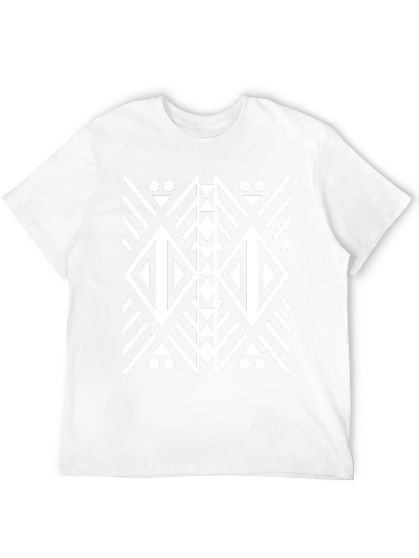 Tribal Diamond Graphic Black T-Shirt